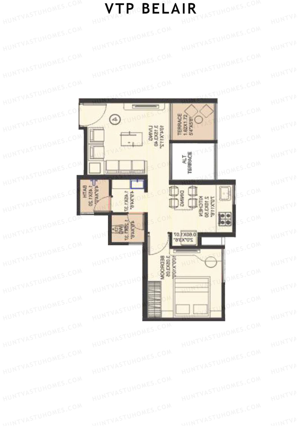 VTP Belair Tower C1 Unit 1 Floor Plan