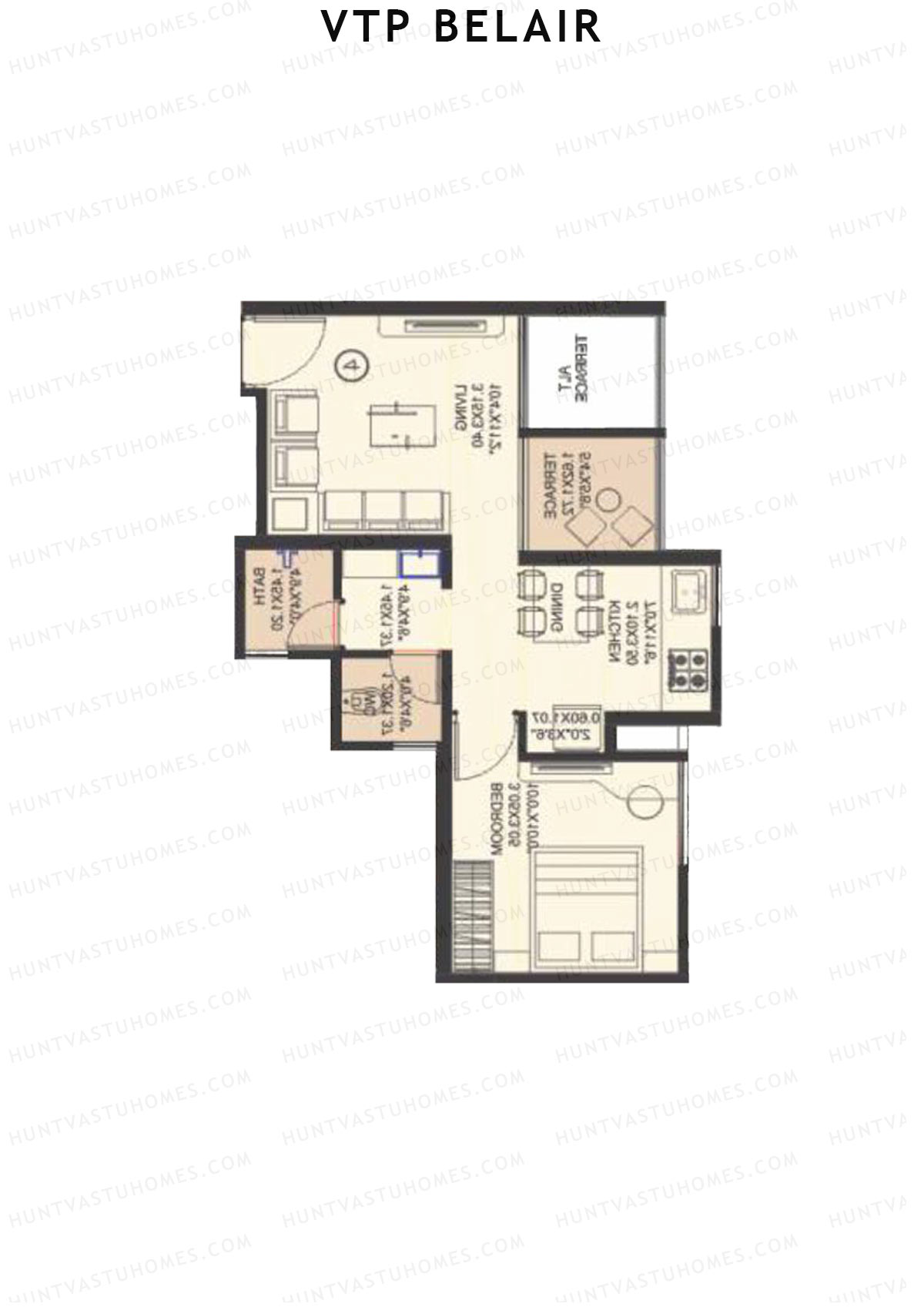 VTP Belair Tower C1 Unit 1 Floor Plan
