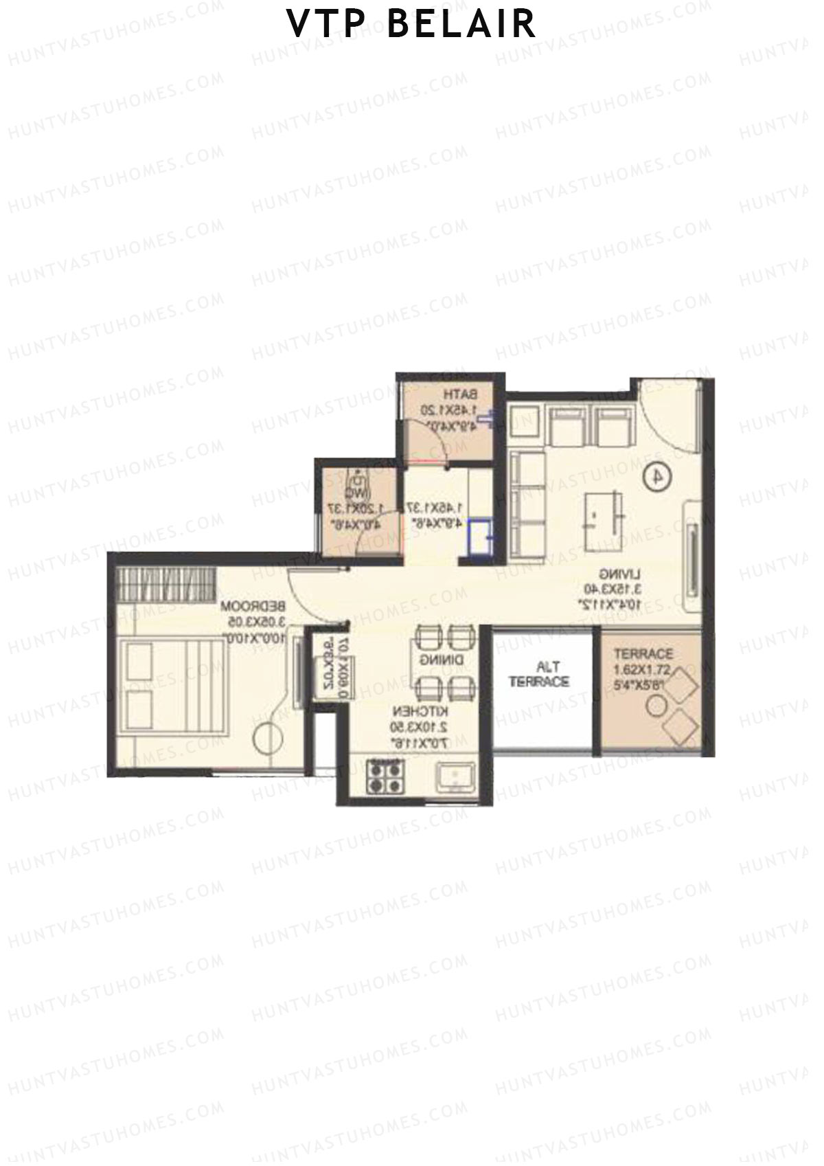 VTP Belair Tower C2 Unit 1 Floor Plan