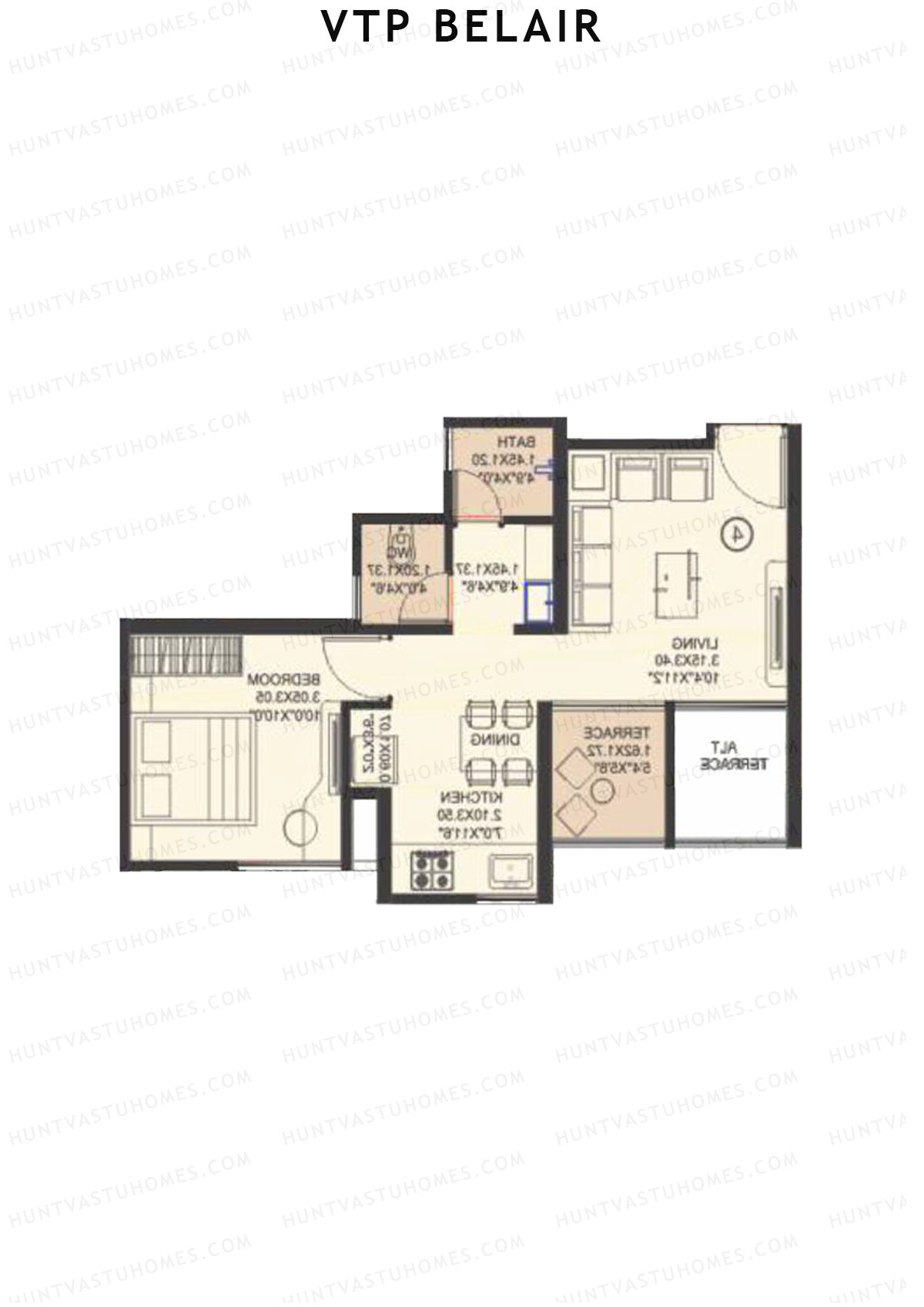 VTP Belair Tower C2 Unit 1 Floor Plan