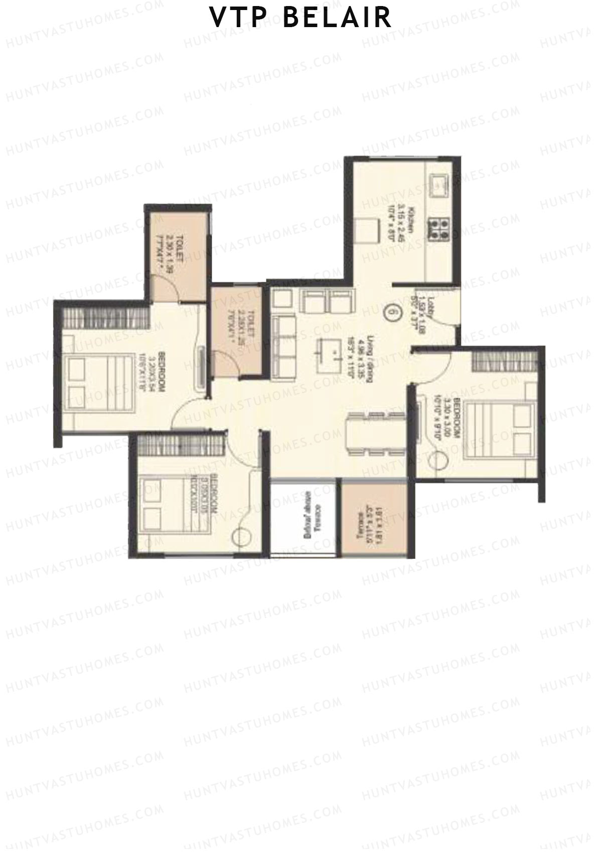 VTP Belair Tower C2 Unit 6 Floor Plan