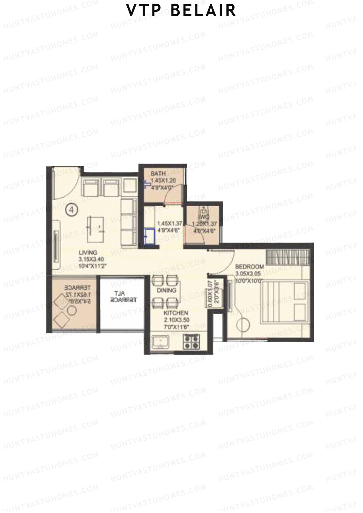 VTP Belair Tower C2 Unit 7 Floor Plan