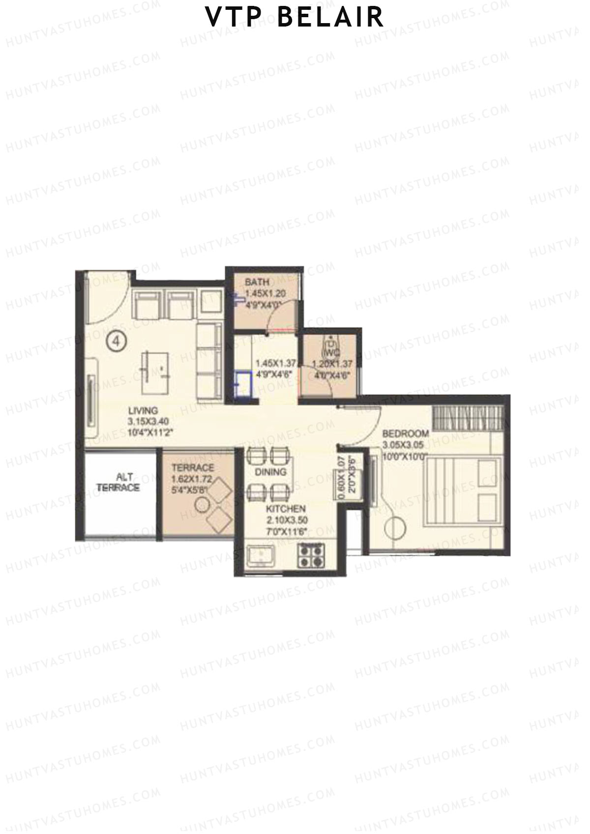 VTP Belair Tower C2 Unit 7 Floor Plan