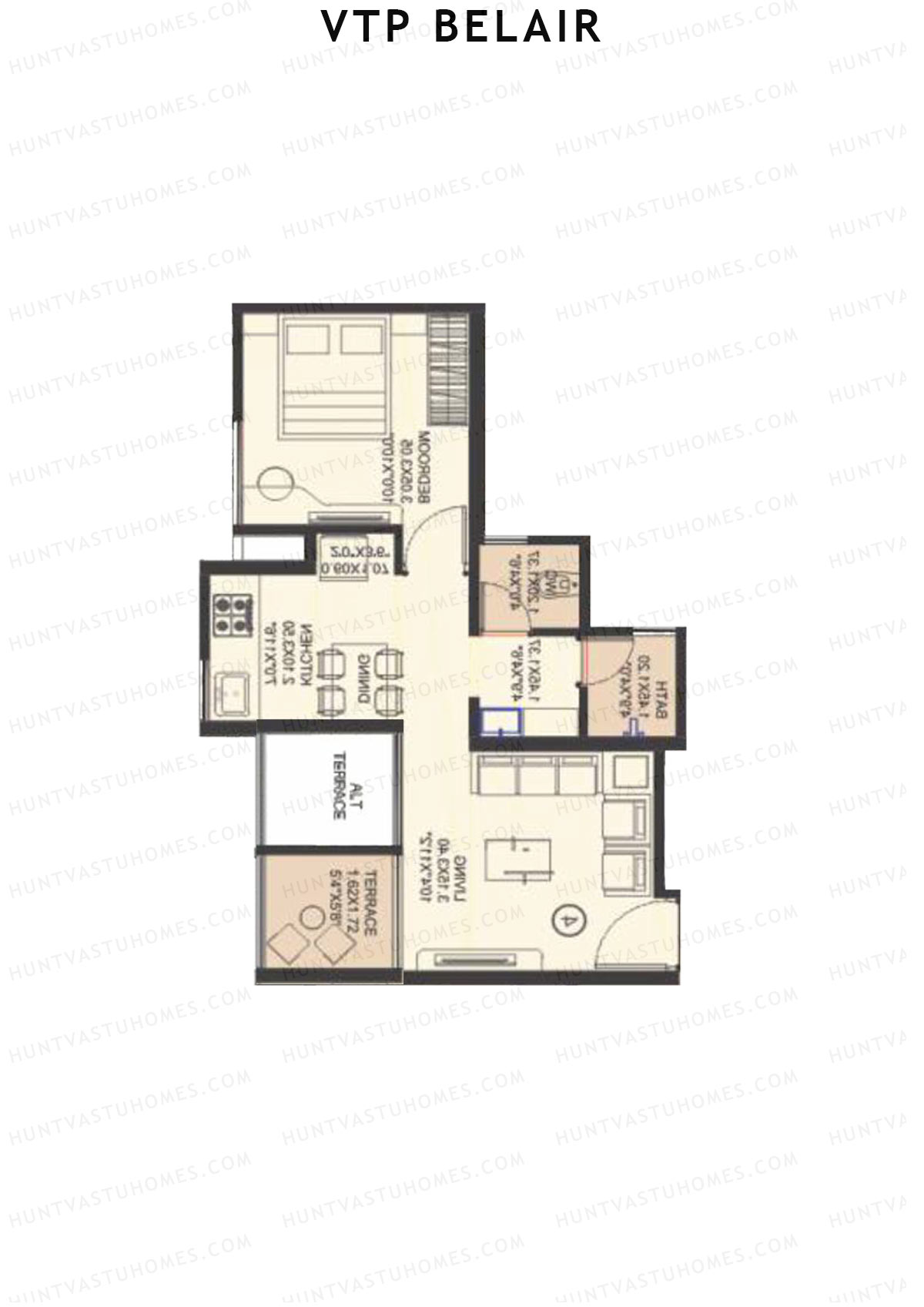 VTP Belair Tower D1 Unit 4 Floor Plan