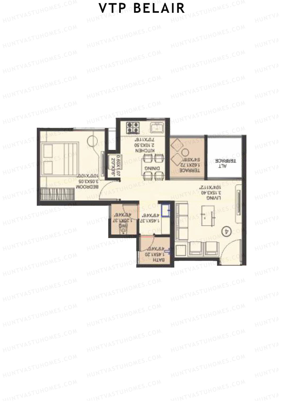 VTP Belair Tower D2 Unit 1 Floor Plan