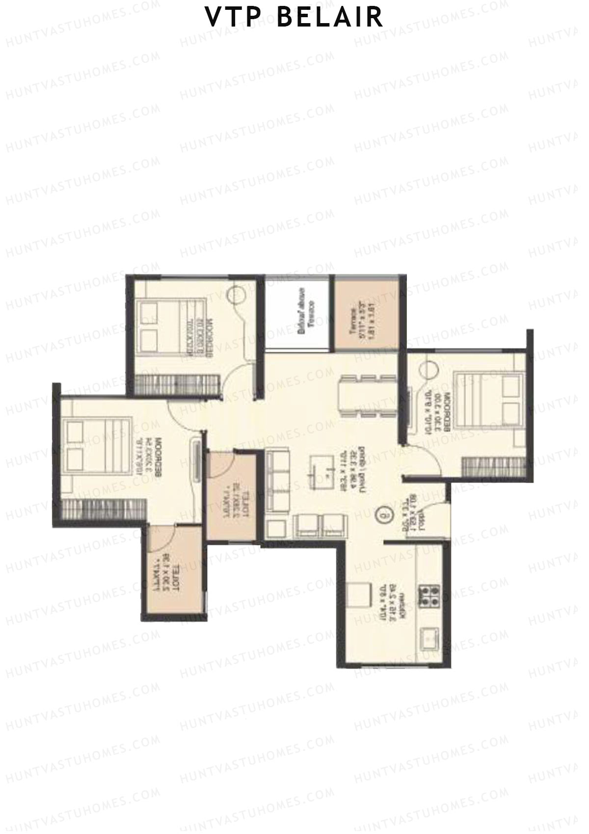 VTP Belair Tower D2 Unit 6 Floor Plan
