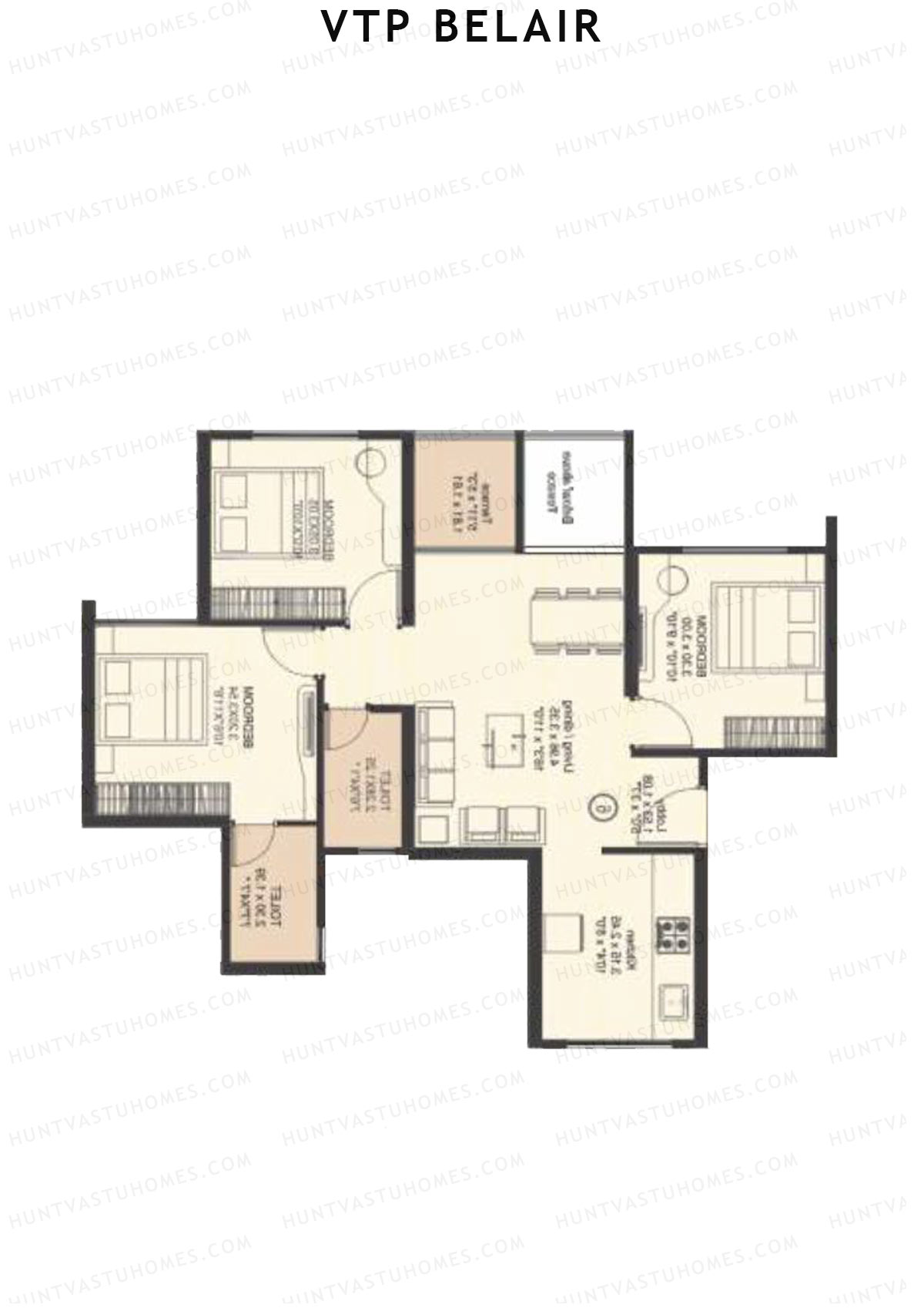 VTP Belair Tower D2 Unit 6 Floor Plan