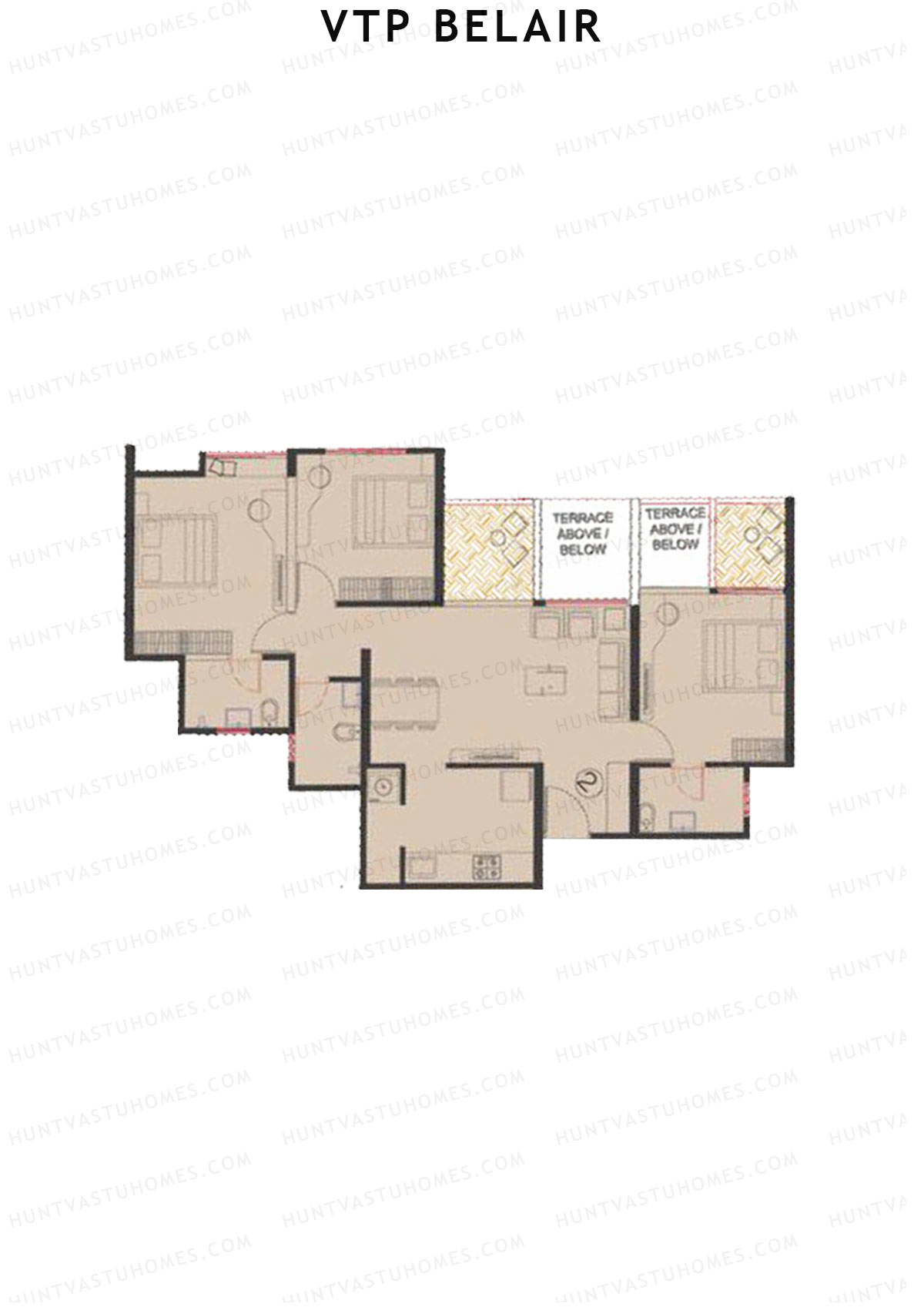VTP Belair Tower E Unit 2 Floor Plan