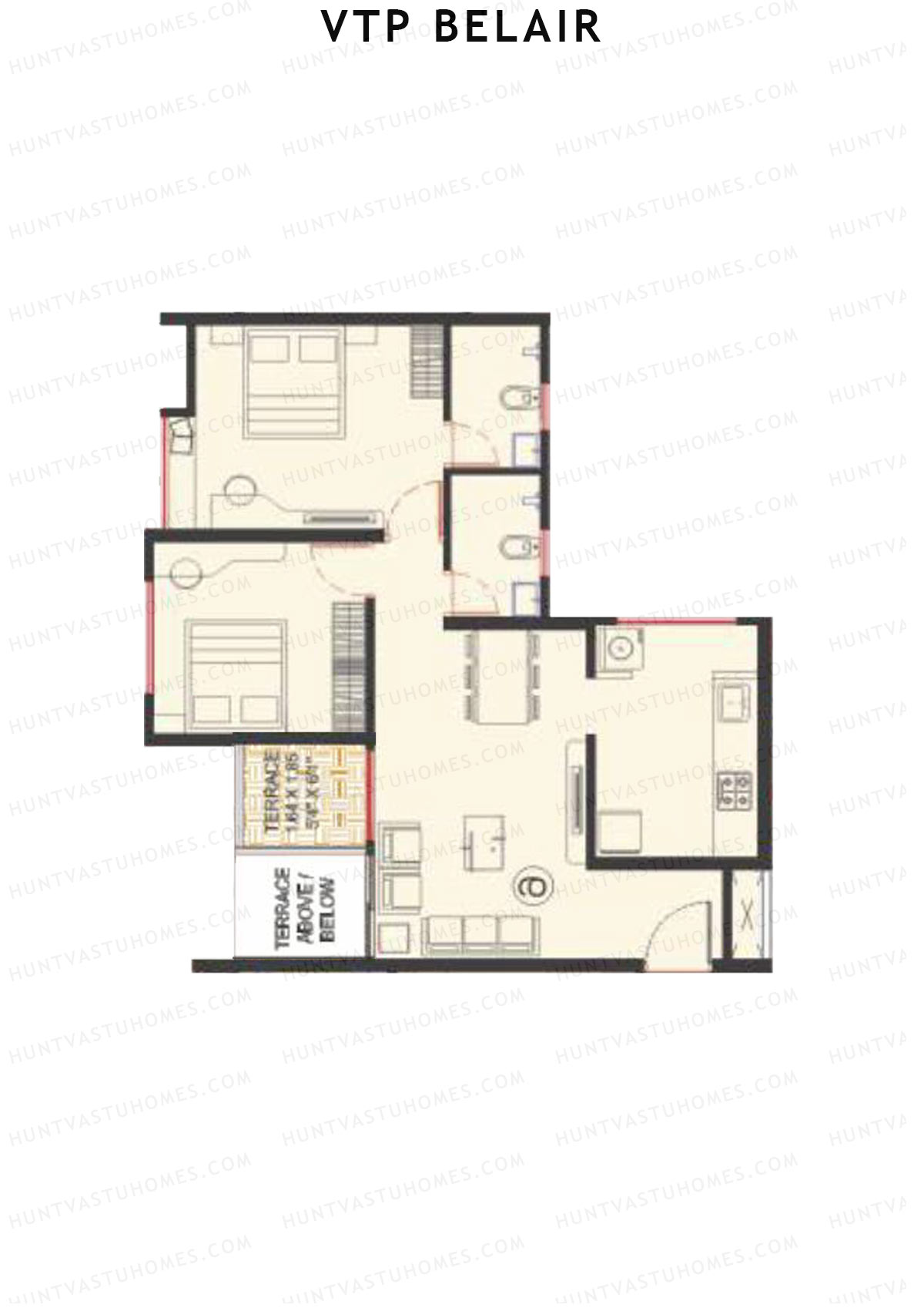 VTP Belair Tower E Unit 9 Floor Plan