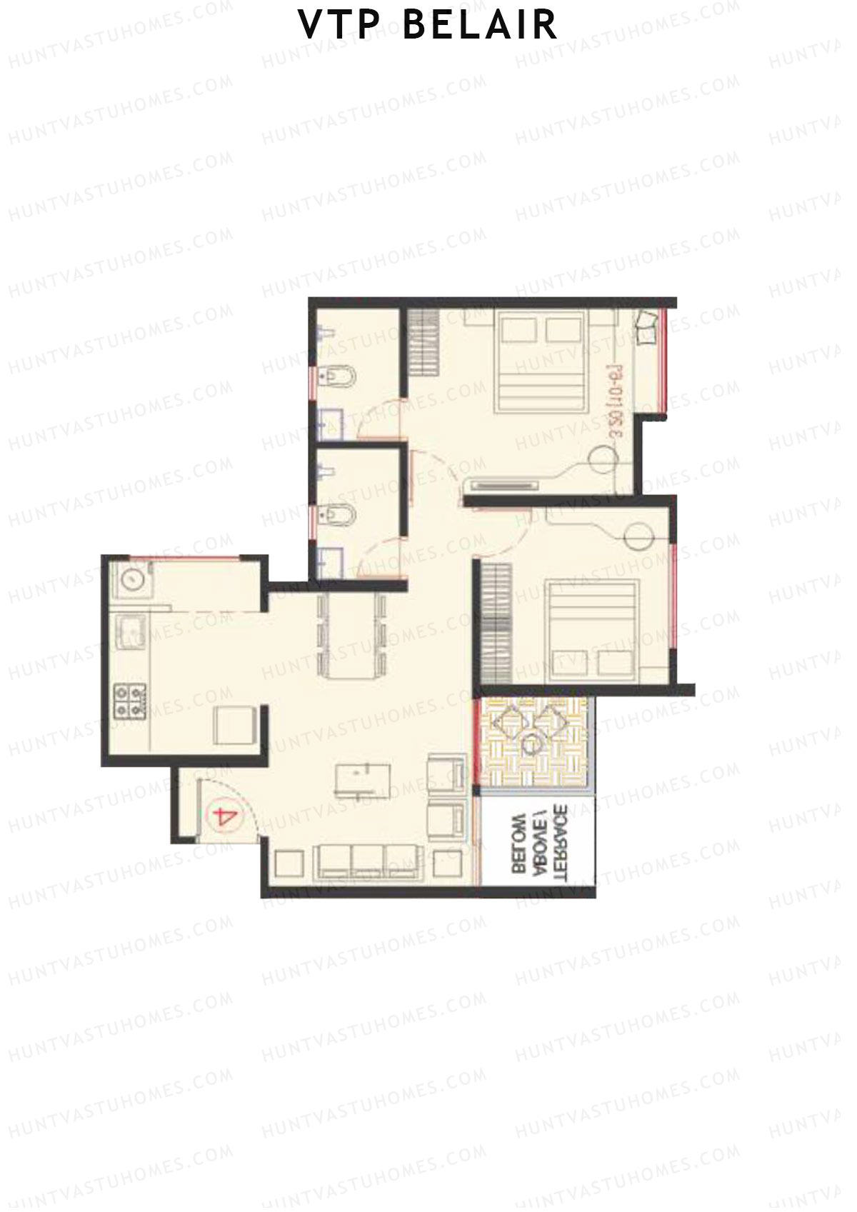VTP Belair Tower F Unit 5 Floor Plan