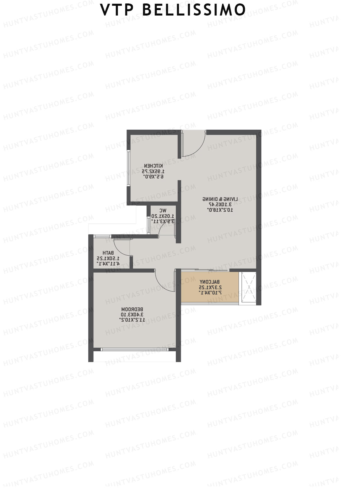 VTP Bellissimo Tower 1 Unit 6 Floor Plan