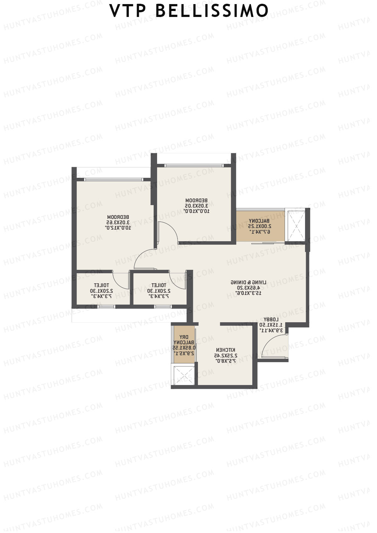 VTP Bellissimo Tower 2 Unit 1 Floor Plan