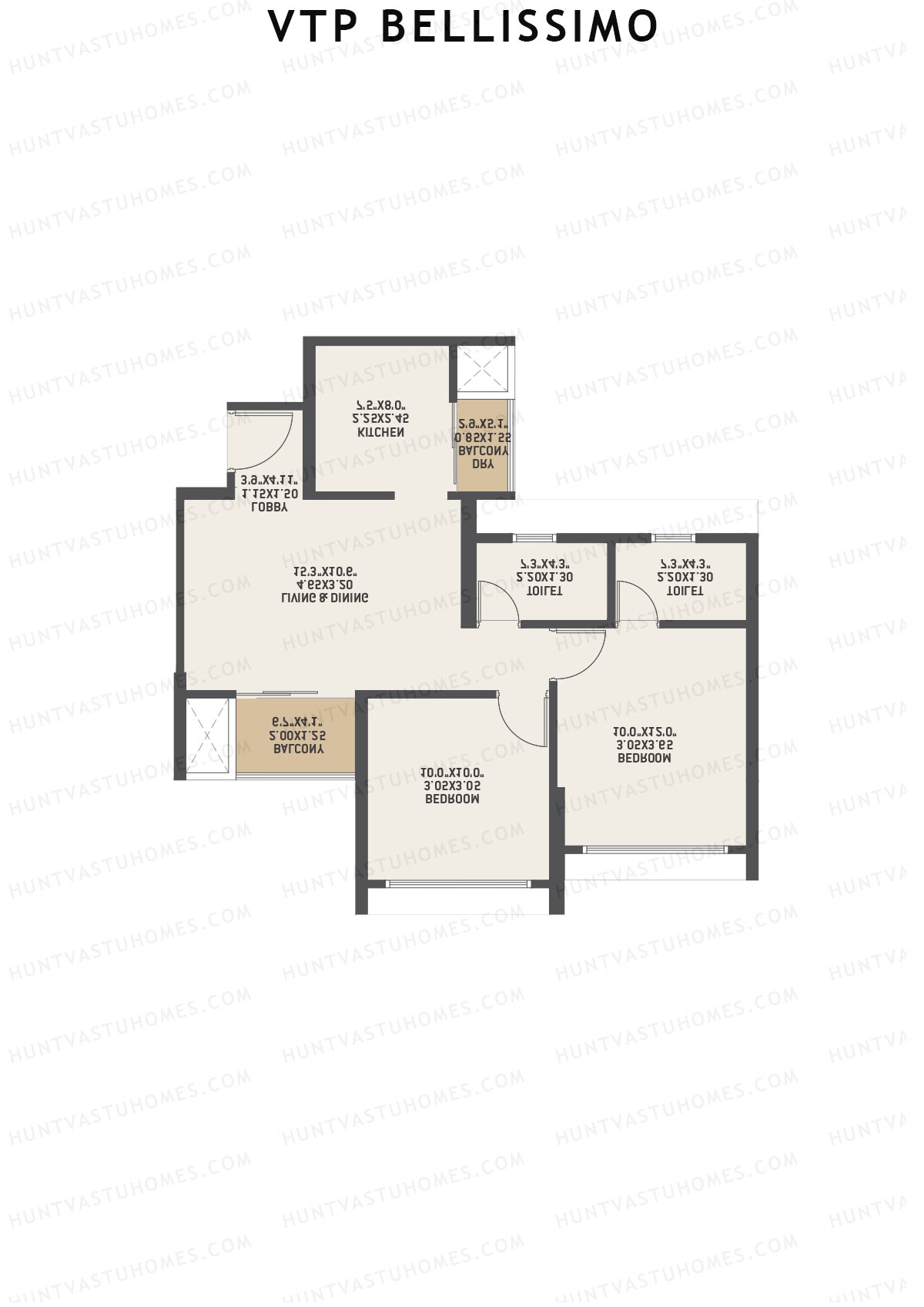 VTP Bellissimo Tower 2 Unit 5 Floor Plan