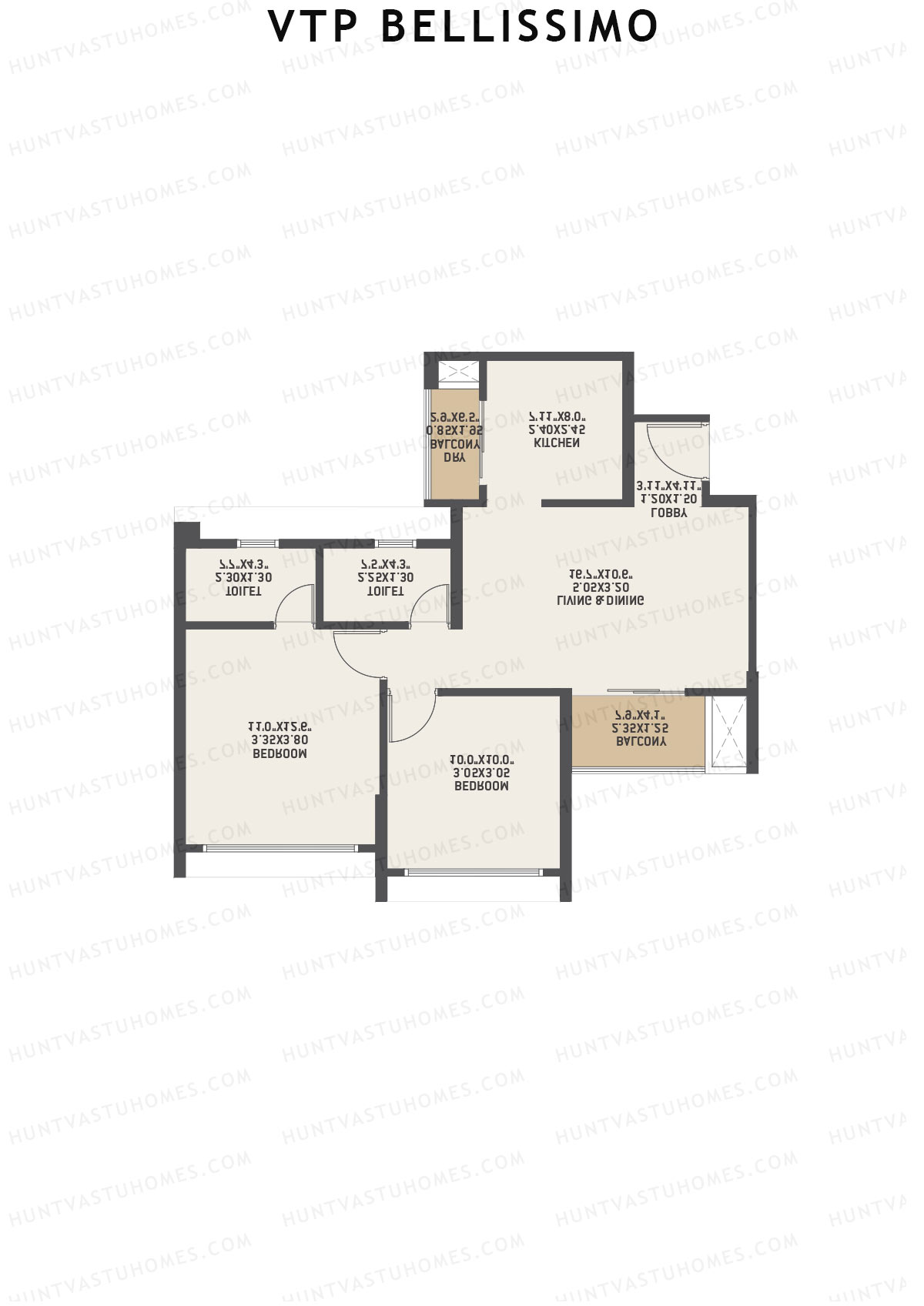 VTP Bellissimo Tower 2 Unit 6 Floor Plan