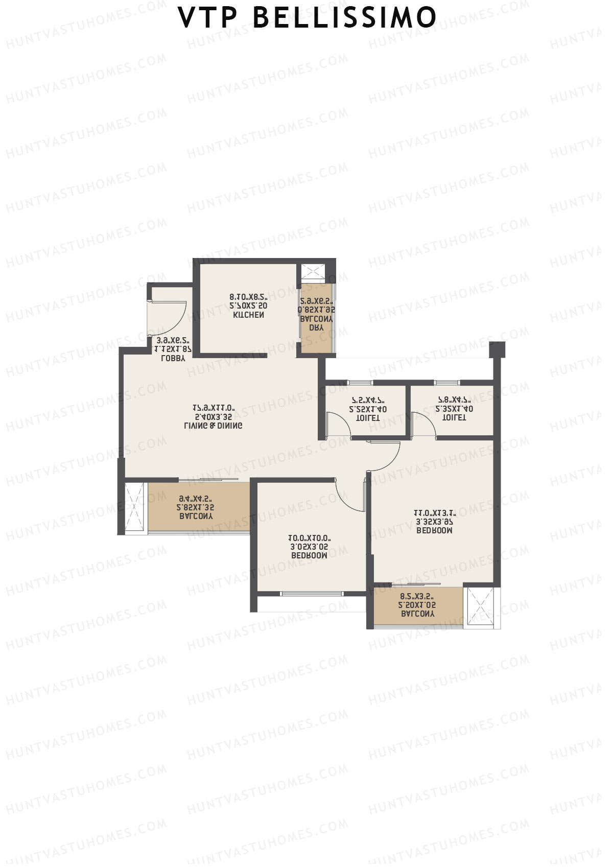 VTP Bellissimo Tower 3 Unit 3 Floor Plan