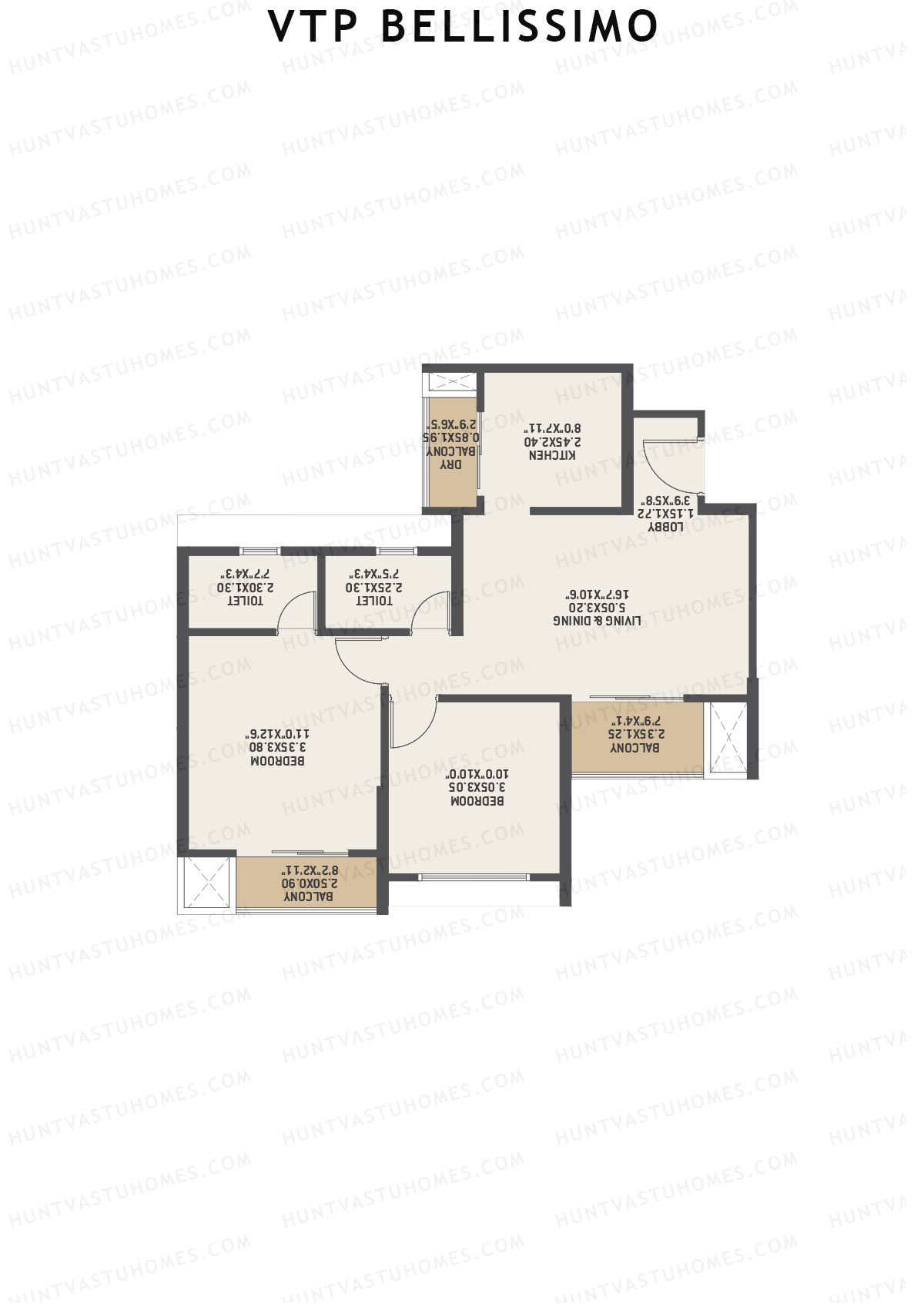 VTP Bellissimo Tower 3 Unit 4 Floor Plan