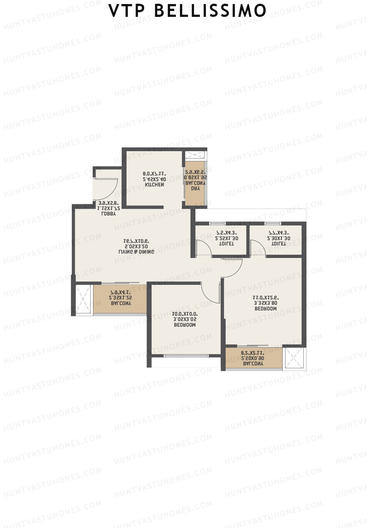 VTP Bellissimo Tower 3 Unit 5 Floor Plan