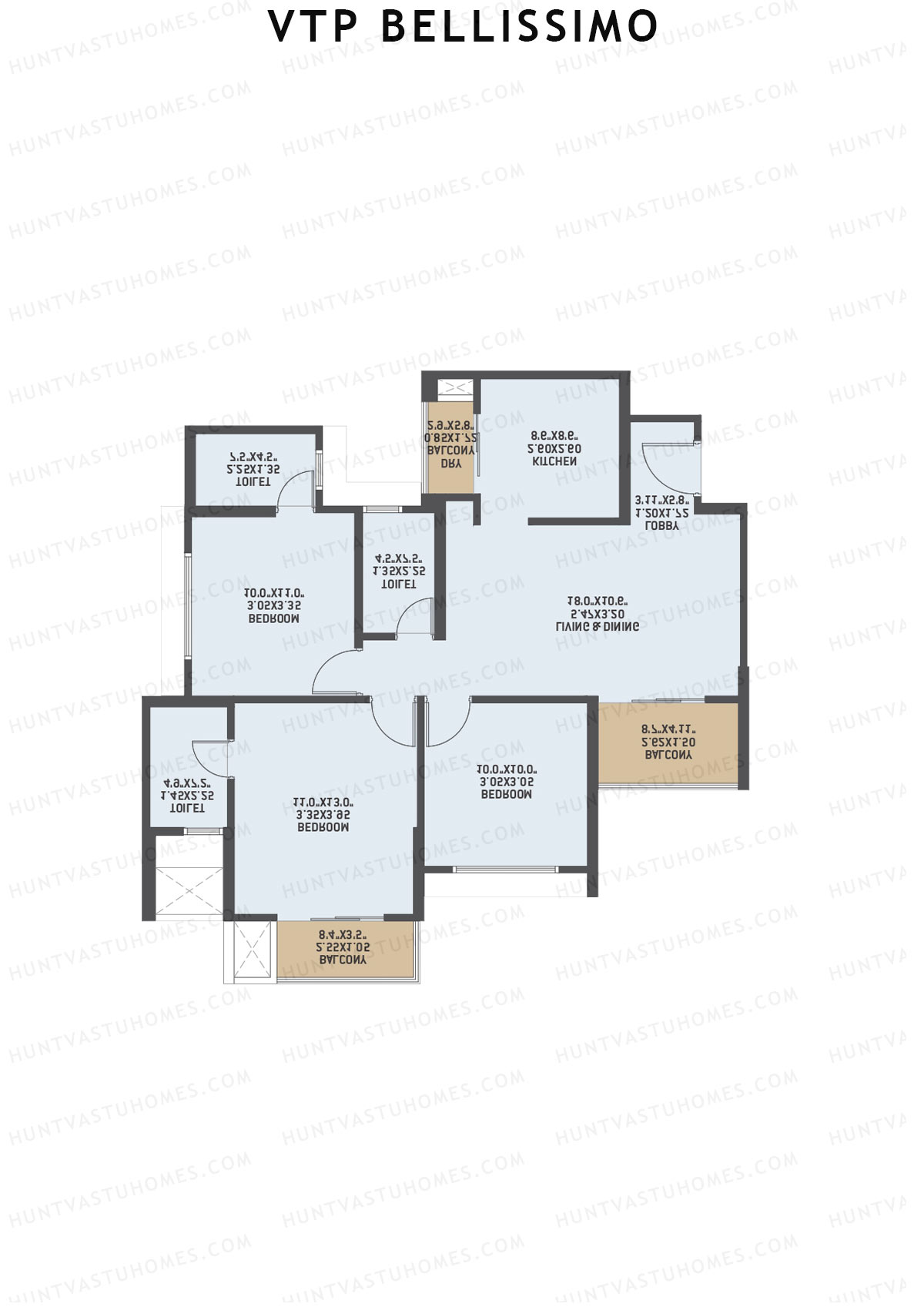 VTP Bellissimo Tower 3 Unit 6 Floor Plan