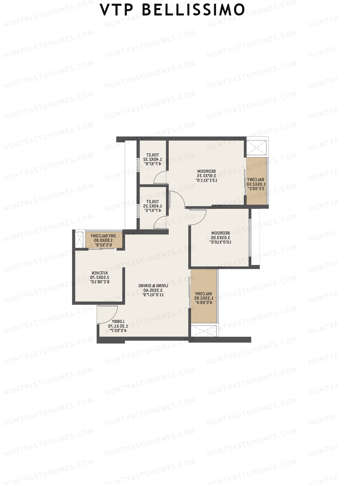 VTP Bellissimo Tower 4 Unit 2 Floor Plan