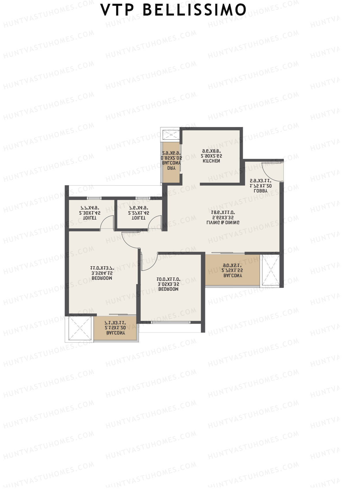 VTP Bellissimo Tower 4 Unit 5 Floor Plan