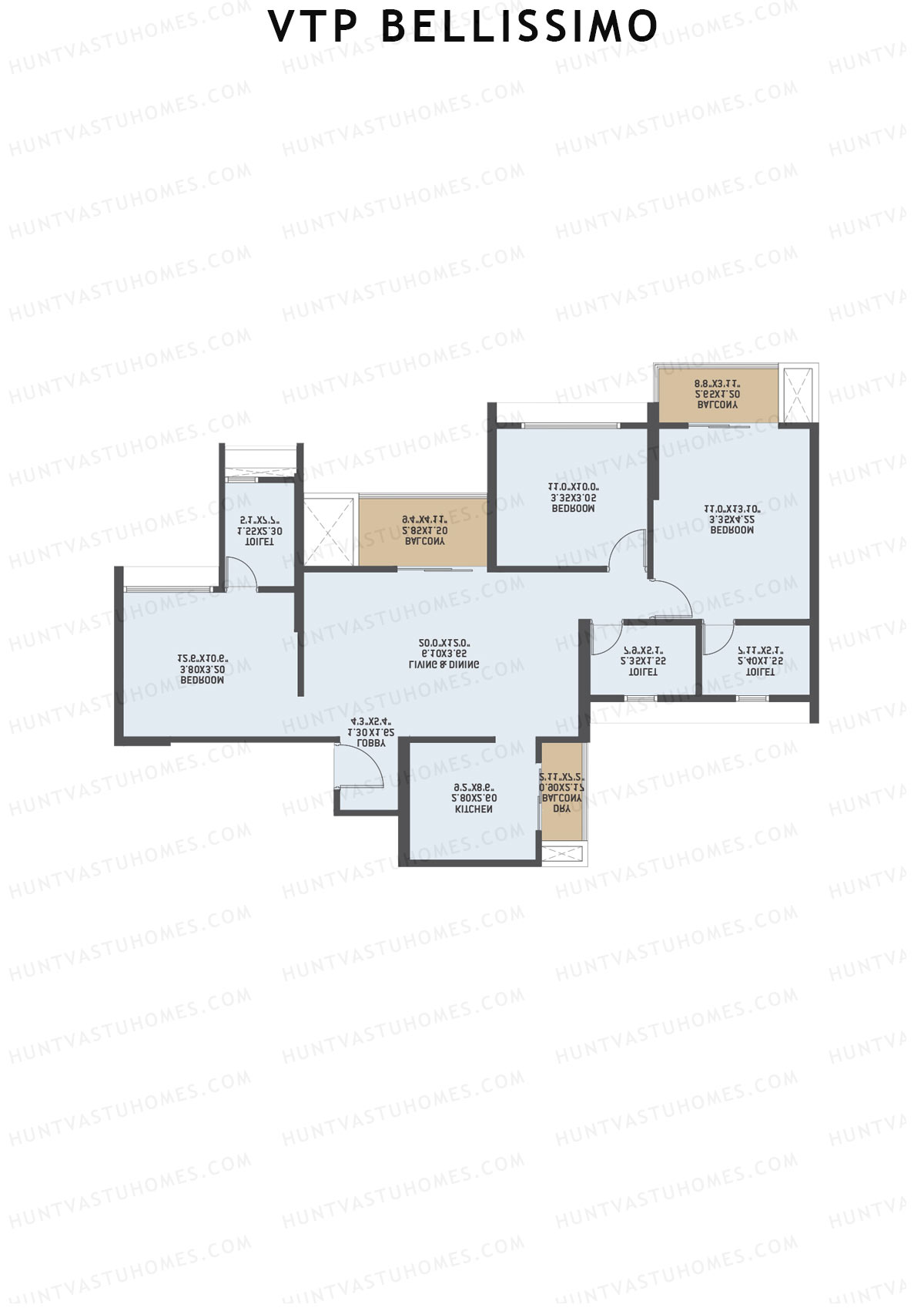 VTP Bellissimo Tower 5 Unit 1 Floor Plan