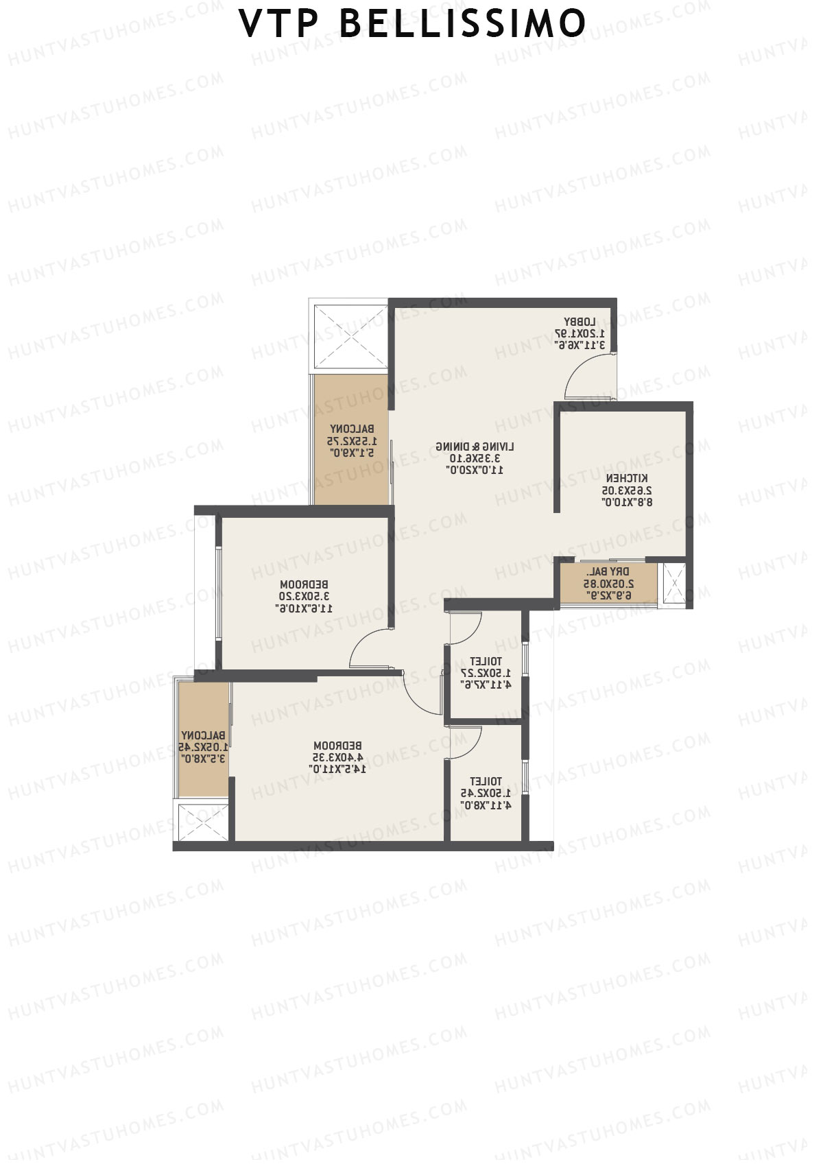 VTP Bellissimo Tower 5 Unit 4 Floor Plan