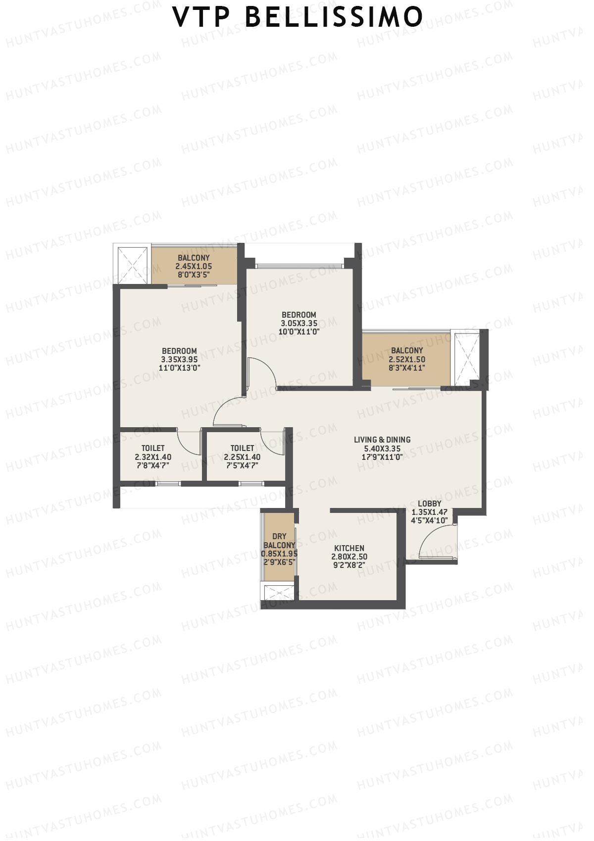 VTP Bellissimo Tower 5 Unit 5 Floor Plan