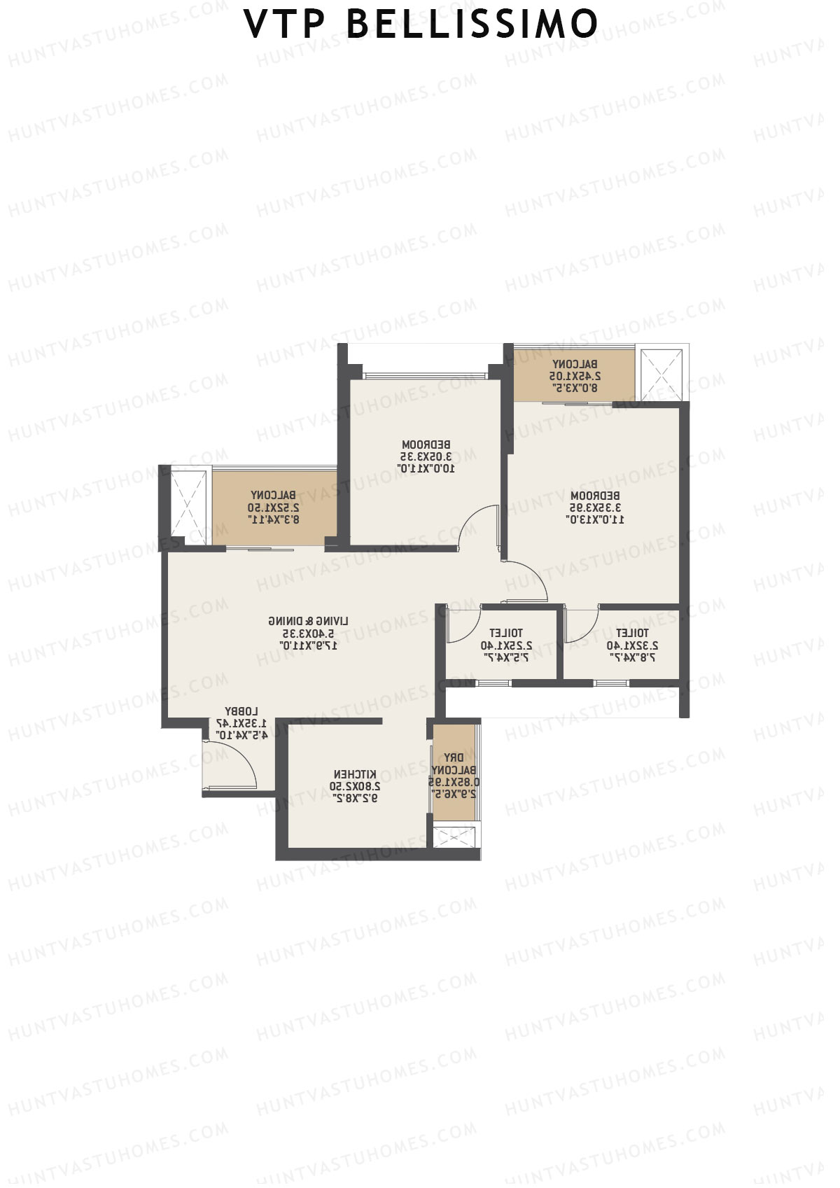VTP Bellissimo Tower 5 Unit 6 Floor Plan