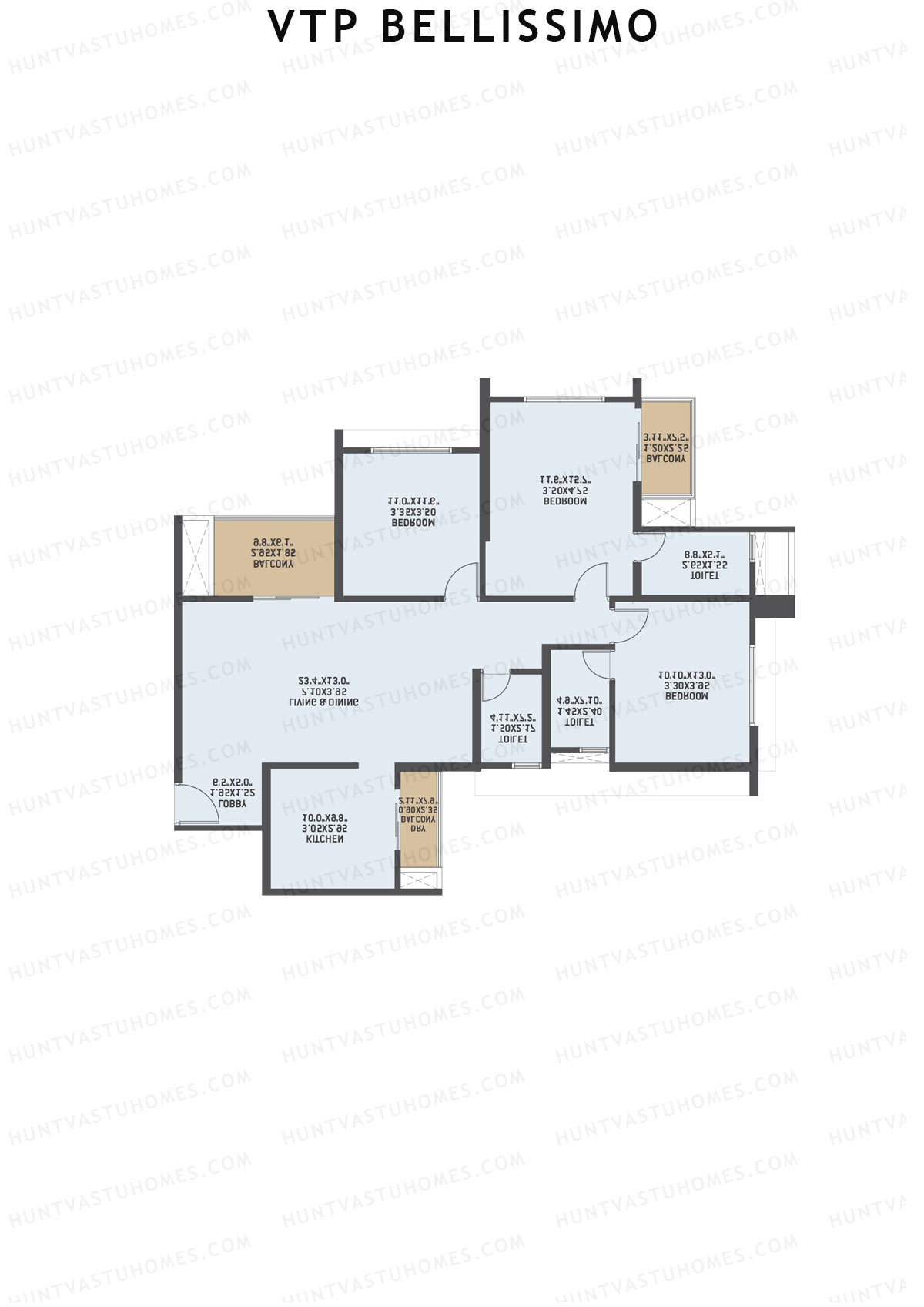VTP Bellissimo Tower 6 Unit 1 Floor Plan
