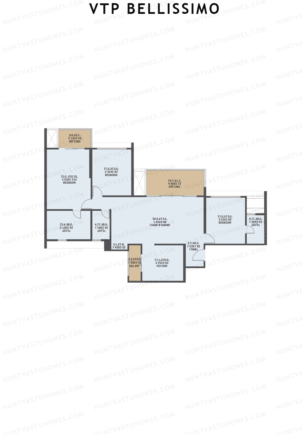 VTP Bellissimo Tower 6 Unit 4 Floor Plan