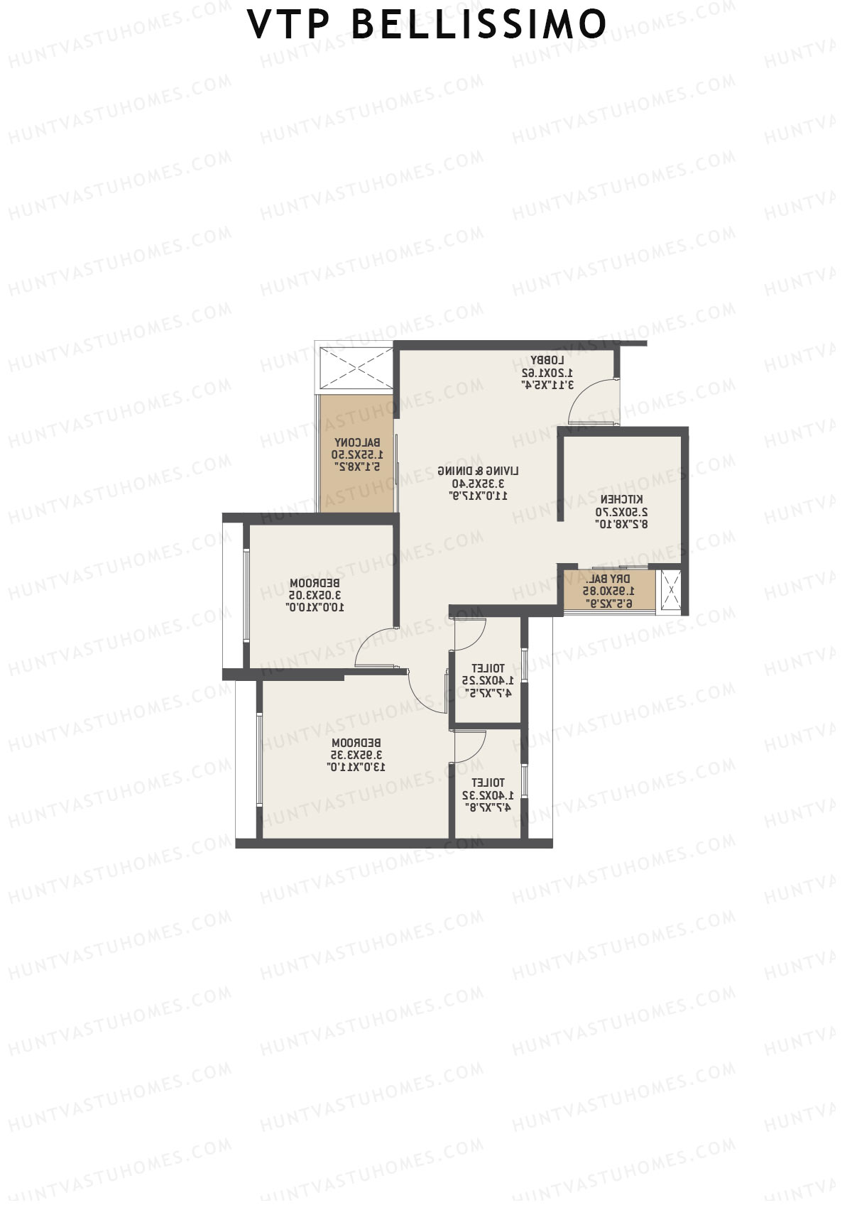 VTP Bellissimo Tower 7 Unit 4 Floor Plan