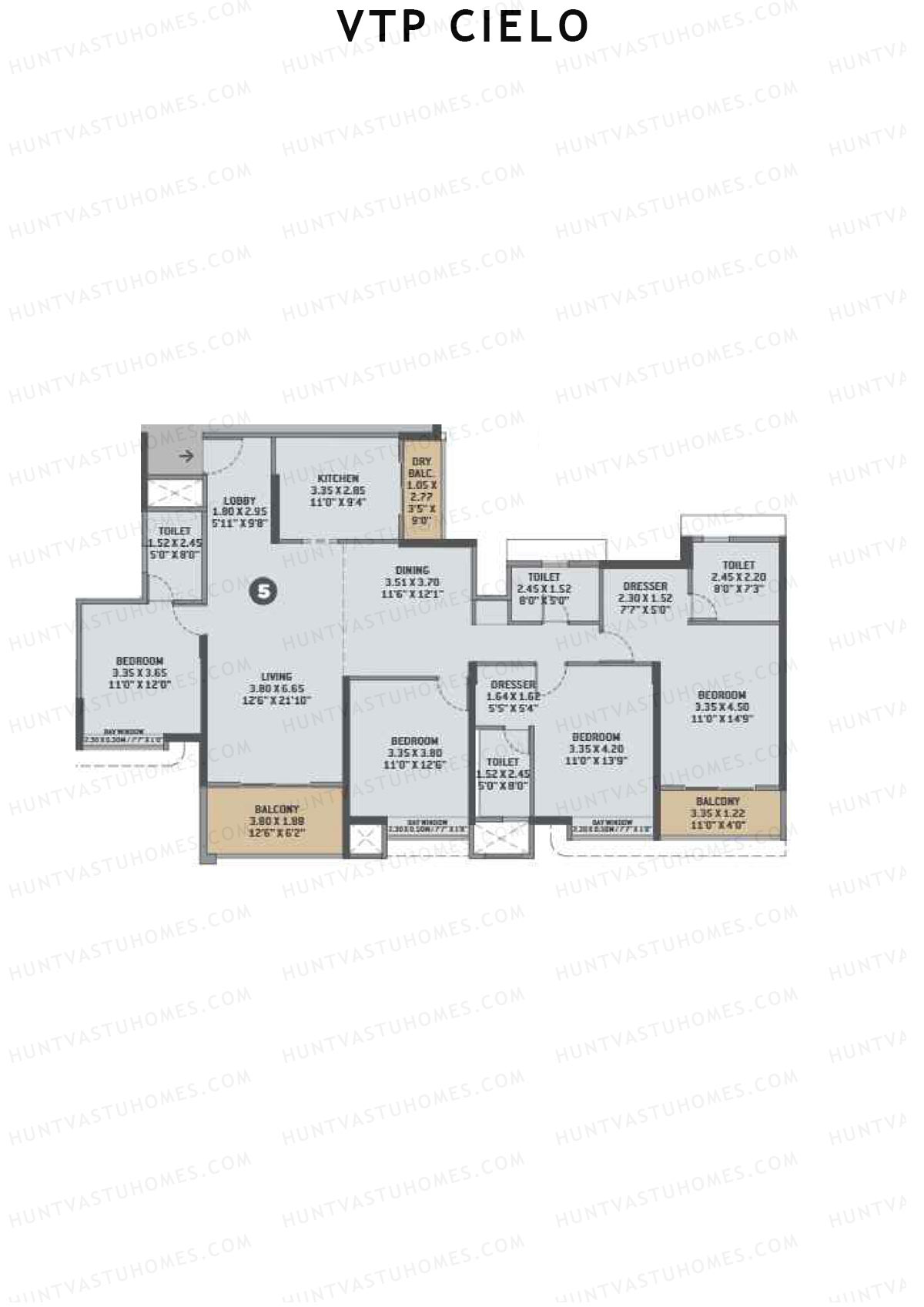 VTP Cielo Tower 1 Unit 5 Floor Plan
