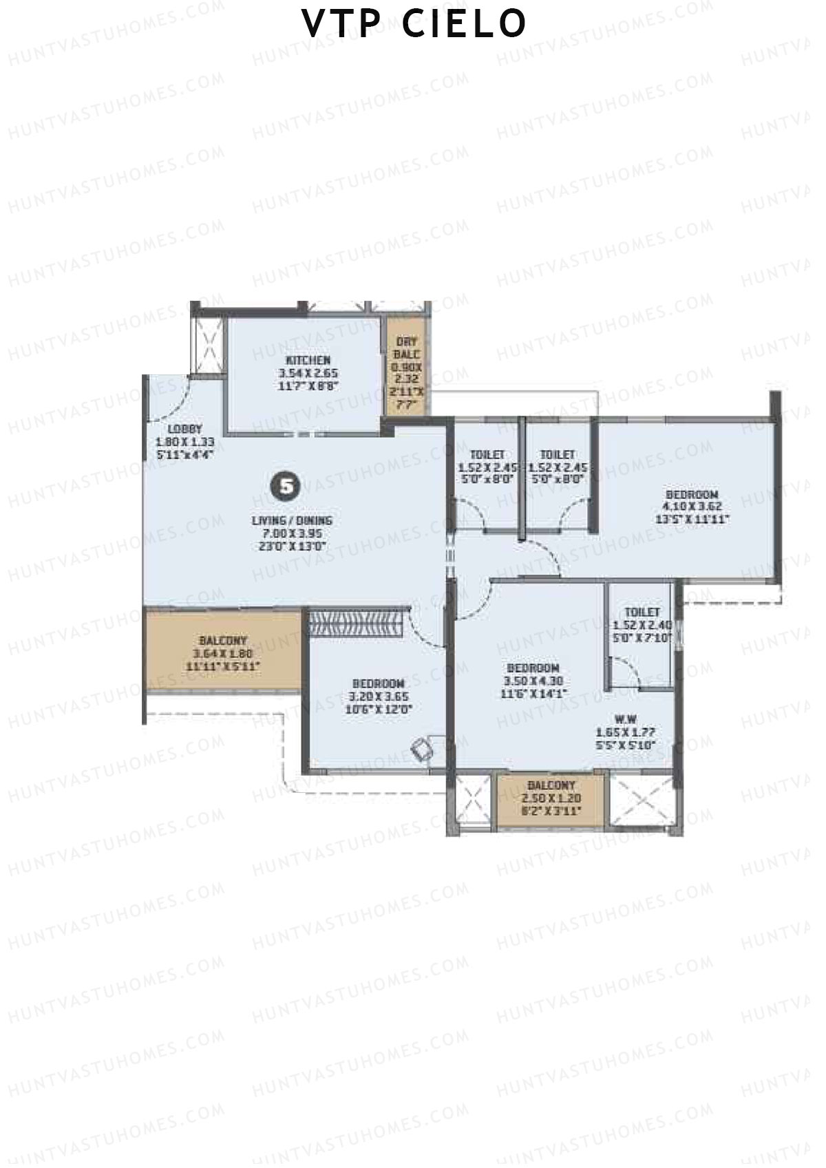 VTP Cielo Tower 2 Unit 5 Floor Plan