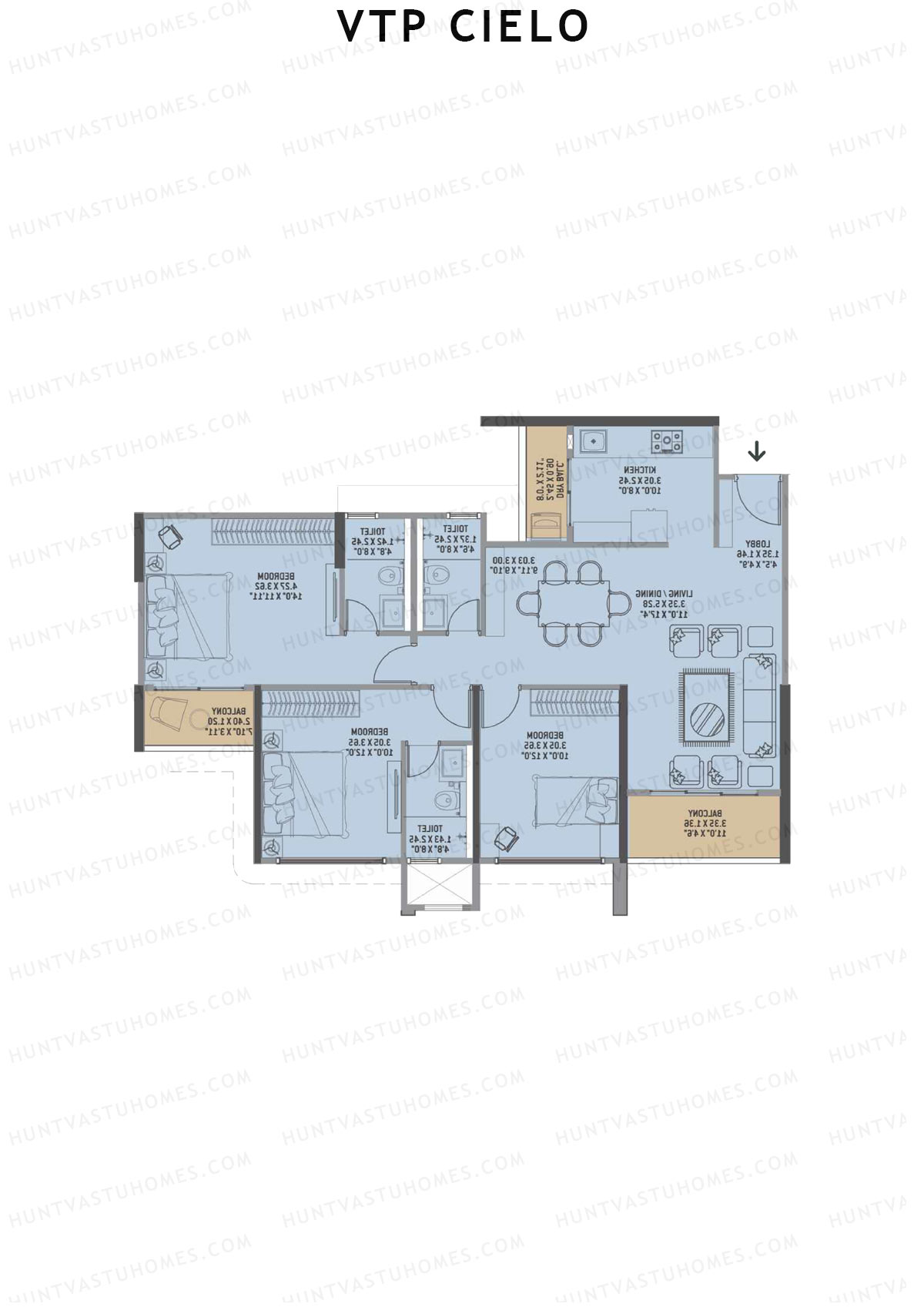 VTP Cielo Tower 3 Unit 10 Floor Plan