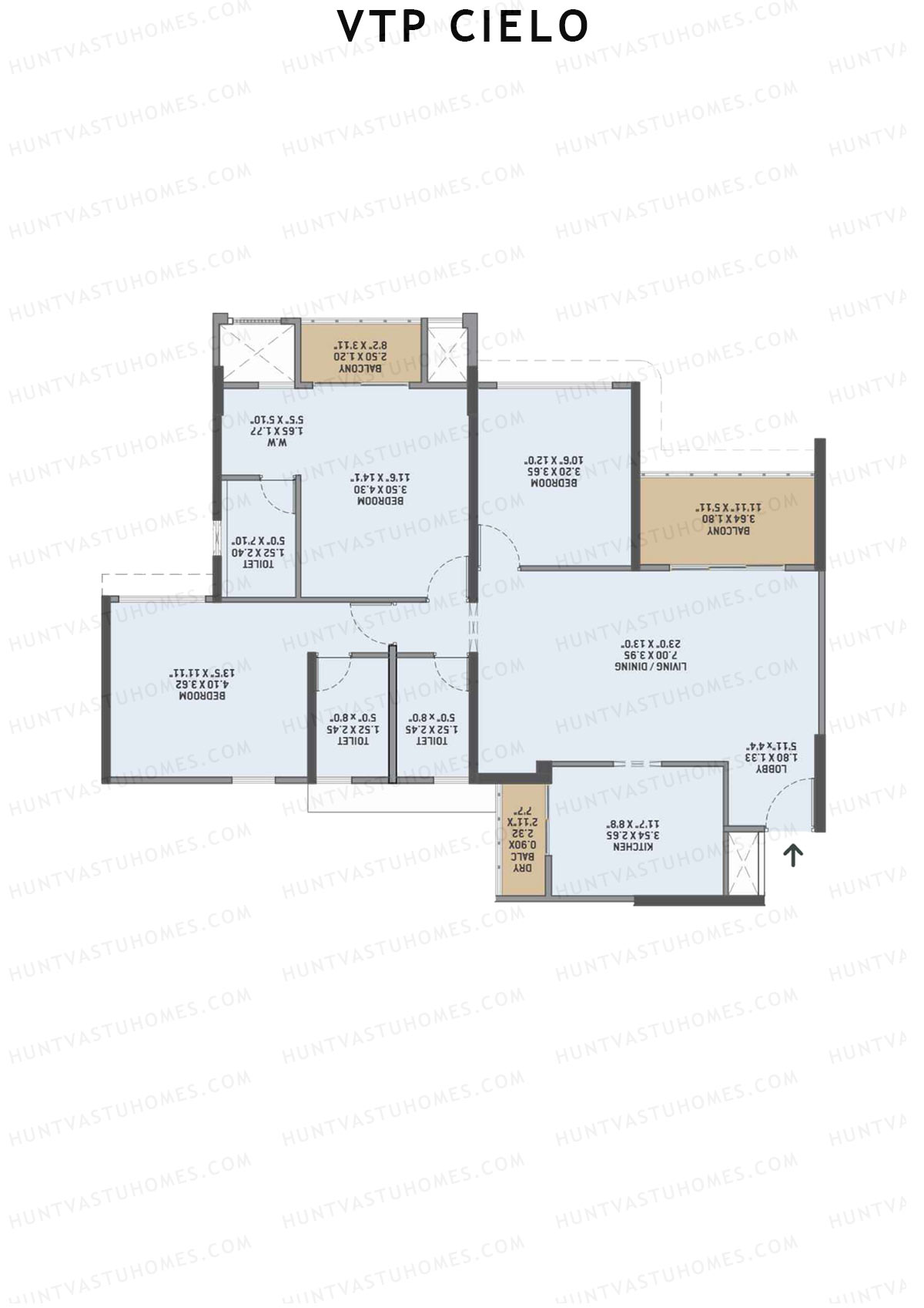 VTP Cielo Tower 3 Unit 1 Floor Plan