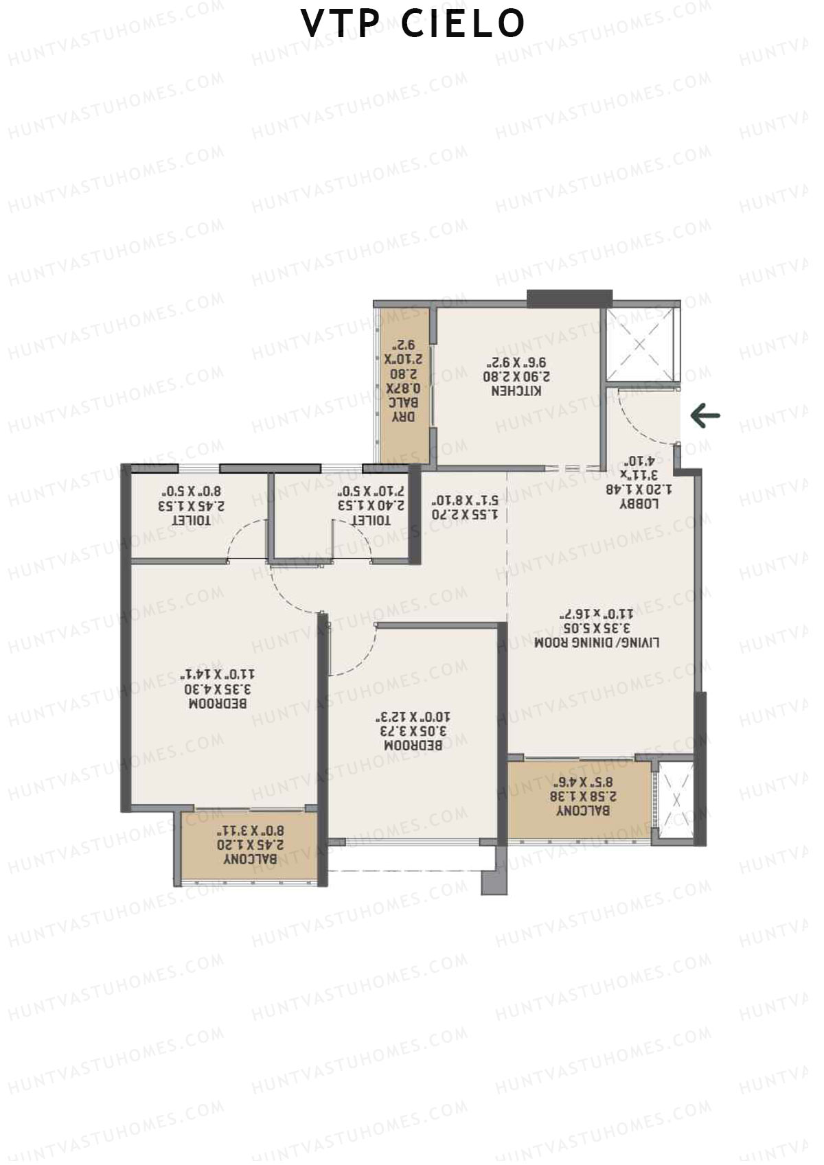 VTP Cielo Tower 3 Unit 7 Floor Plan