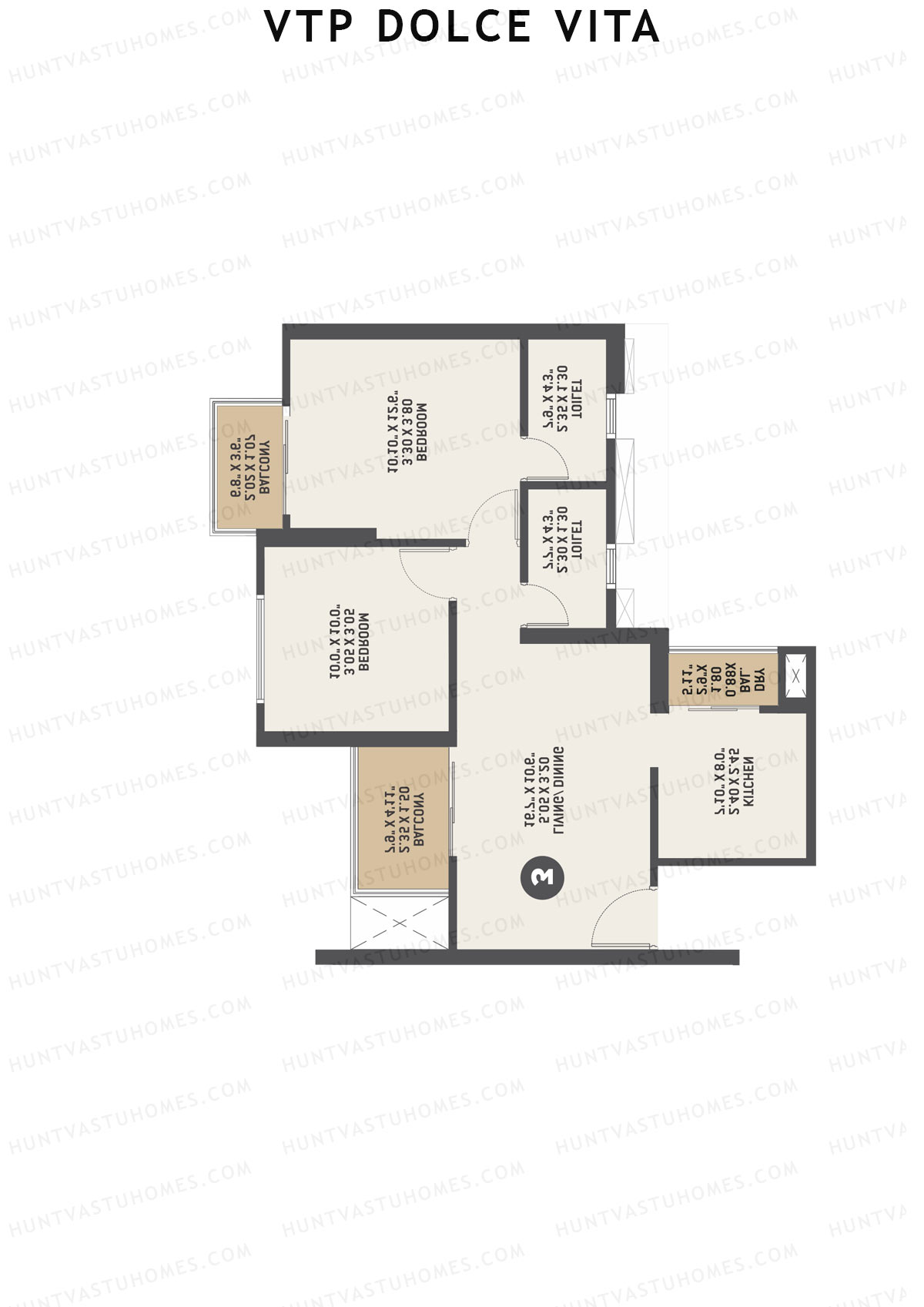 VTP Dolce Vita Tower 2 Unit 2 Floor Plan