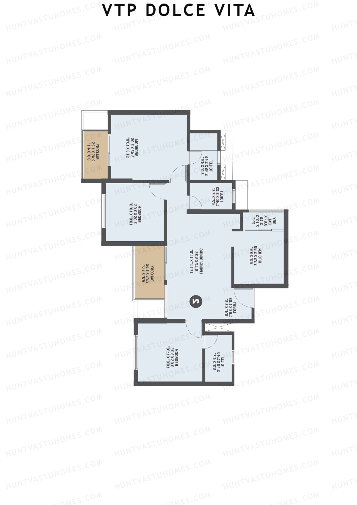 VTP Dolce Vita Tower 3 Unit 1 Floor Plan