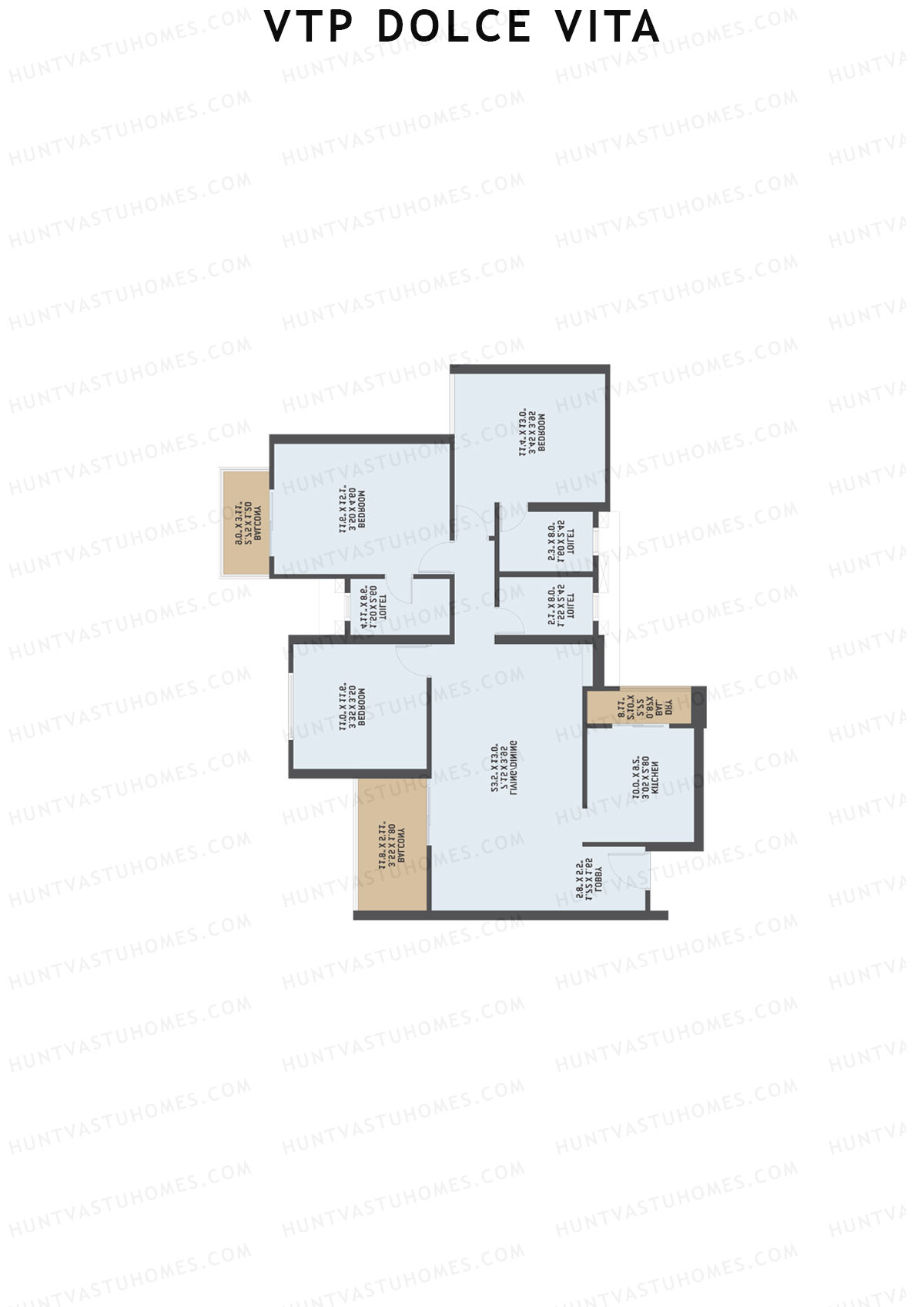 VTP Dolce Vita Tower 4 Unit 2 Floor Plan
