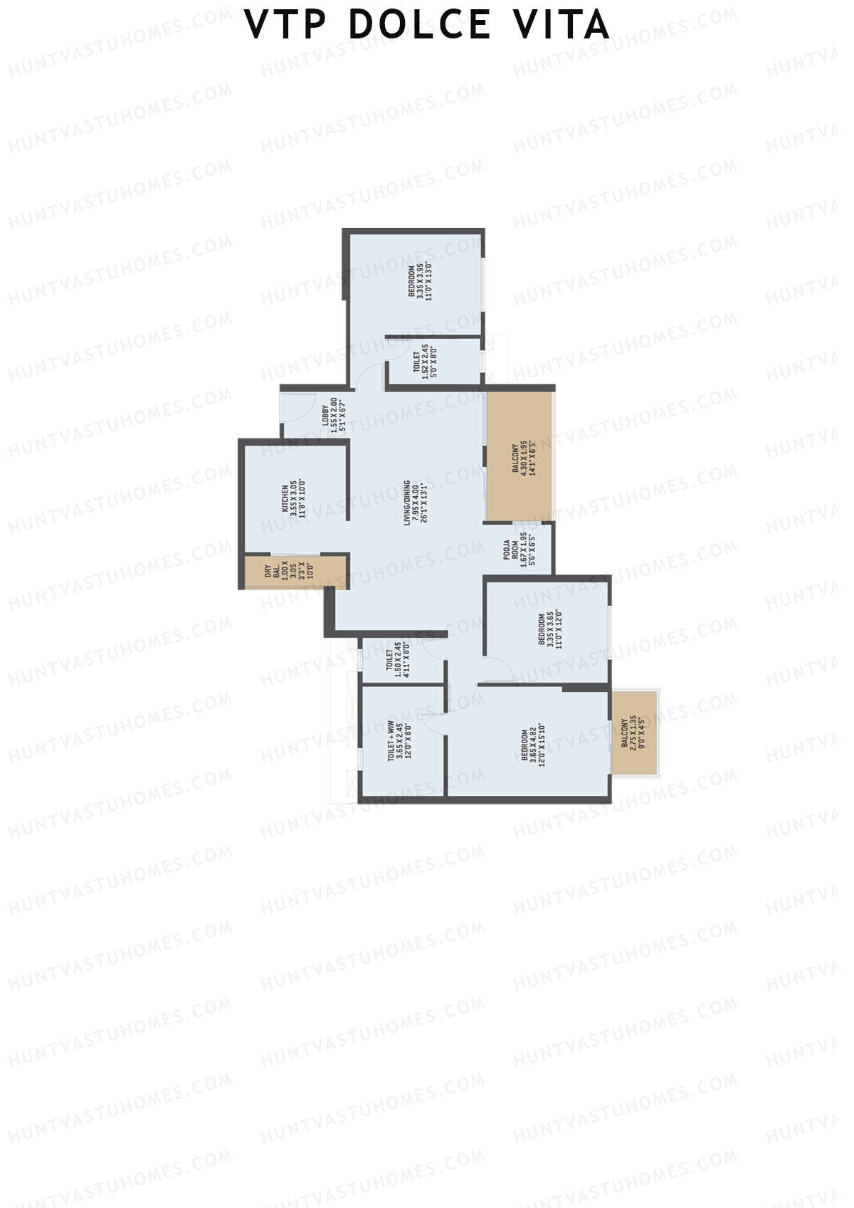 VTP Dolce Vita Tower 4 Unit 5 Floor Plan