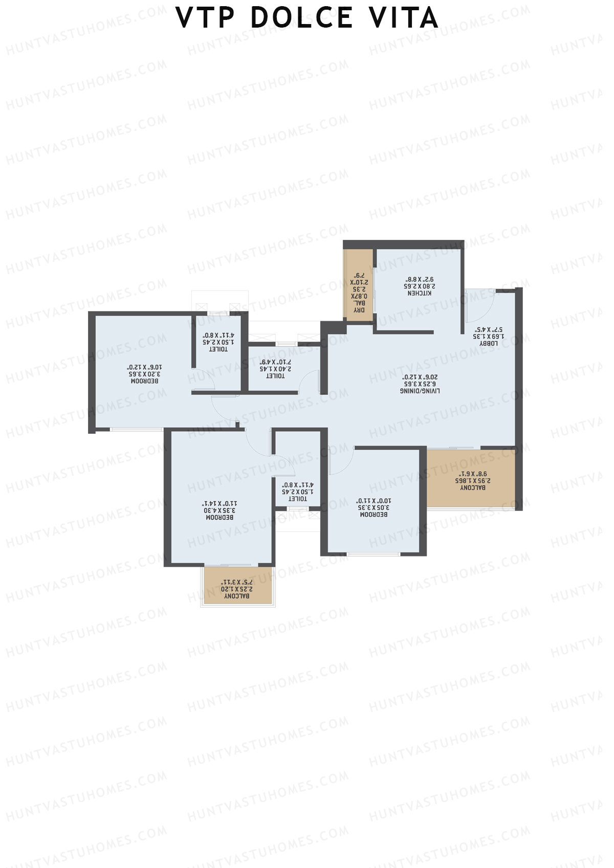 VTP Dolce Vita Tower 6 Unit 1 Floor Plan