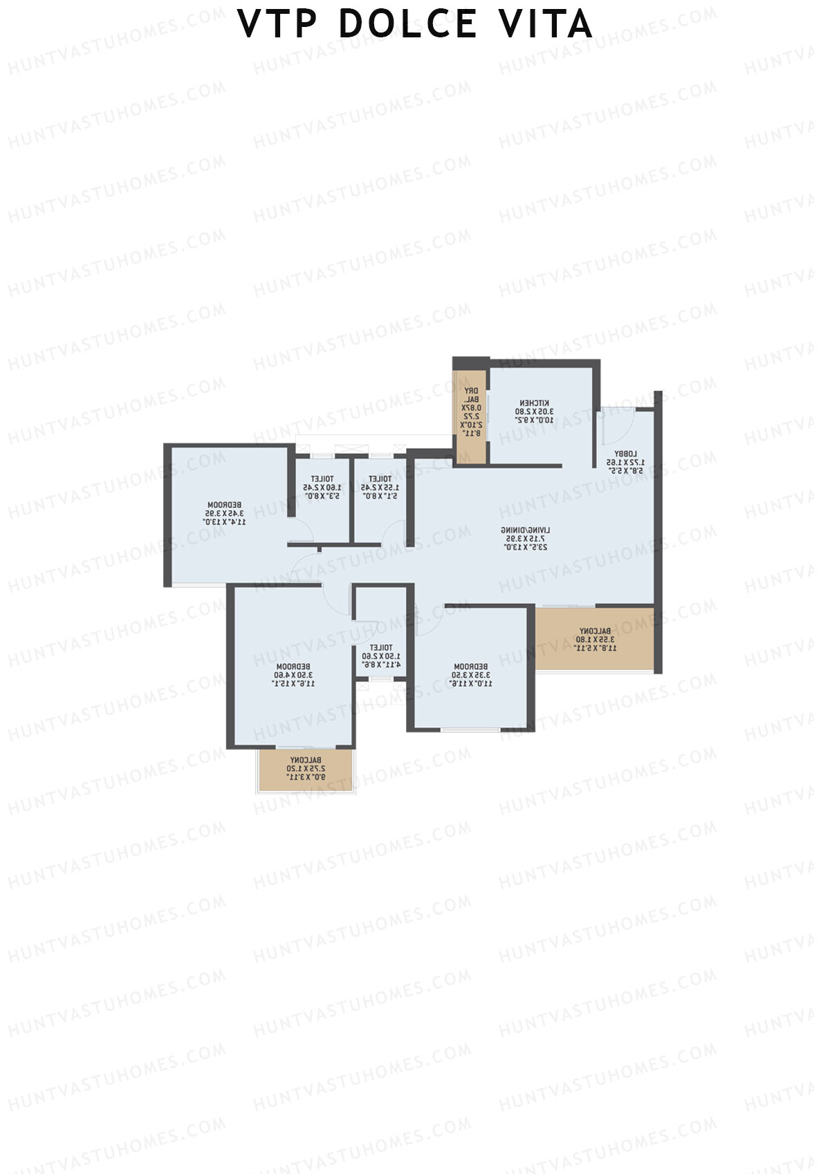 VTP Dolce Vita Tower 6 Unit 2 Floor Plan