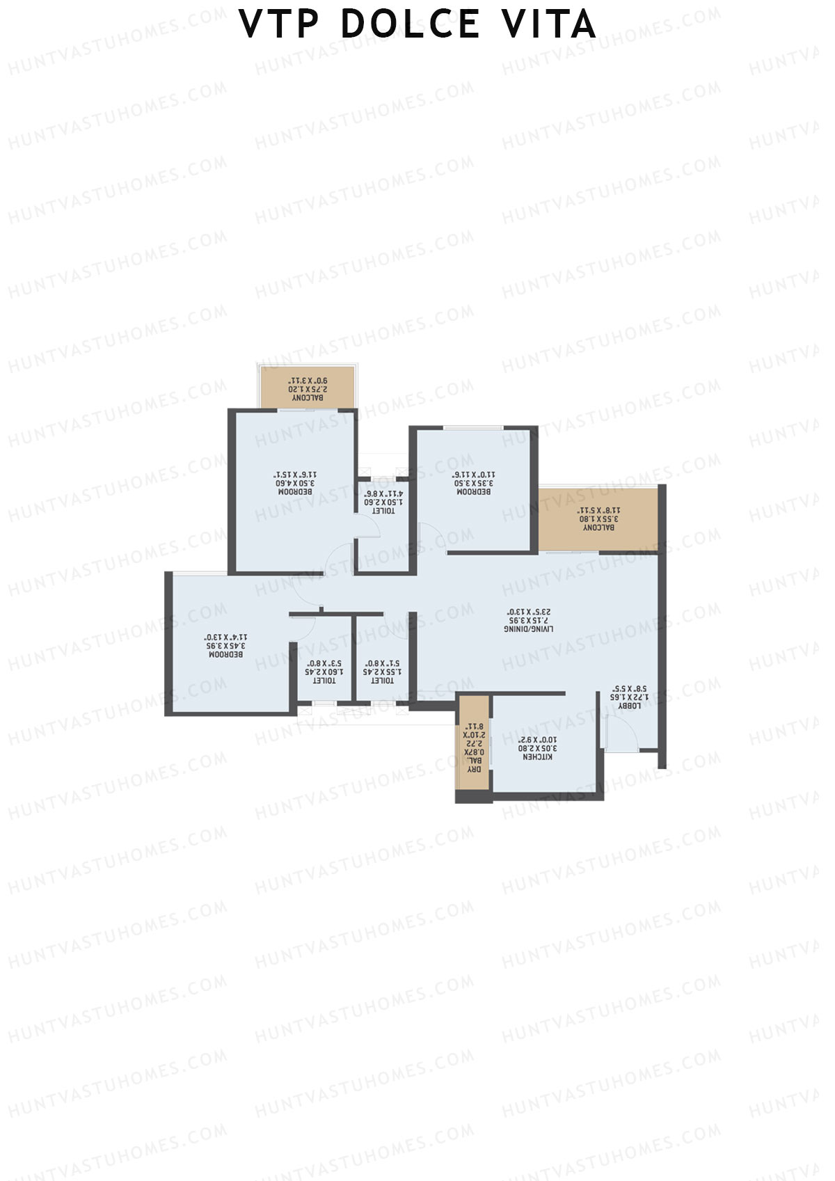 VTP Dolce Vita Tower 6 Unit 3 Floor Plan