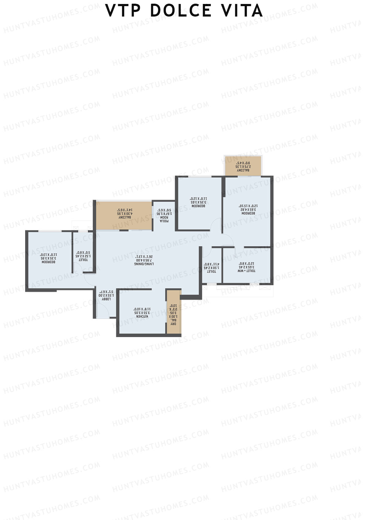 VTP Dolce Vita Tower 6 Unit 5 Floor Plan