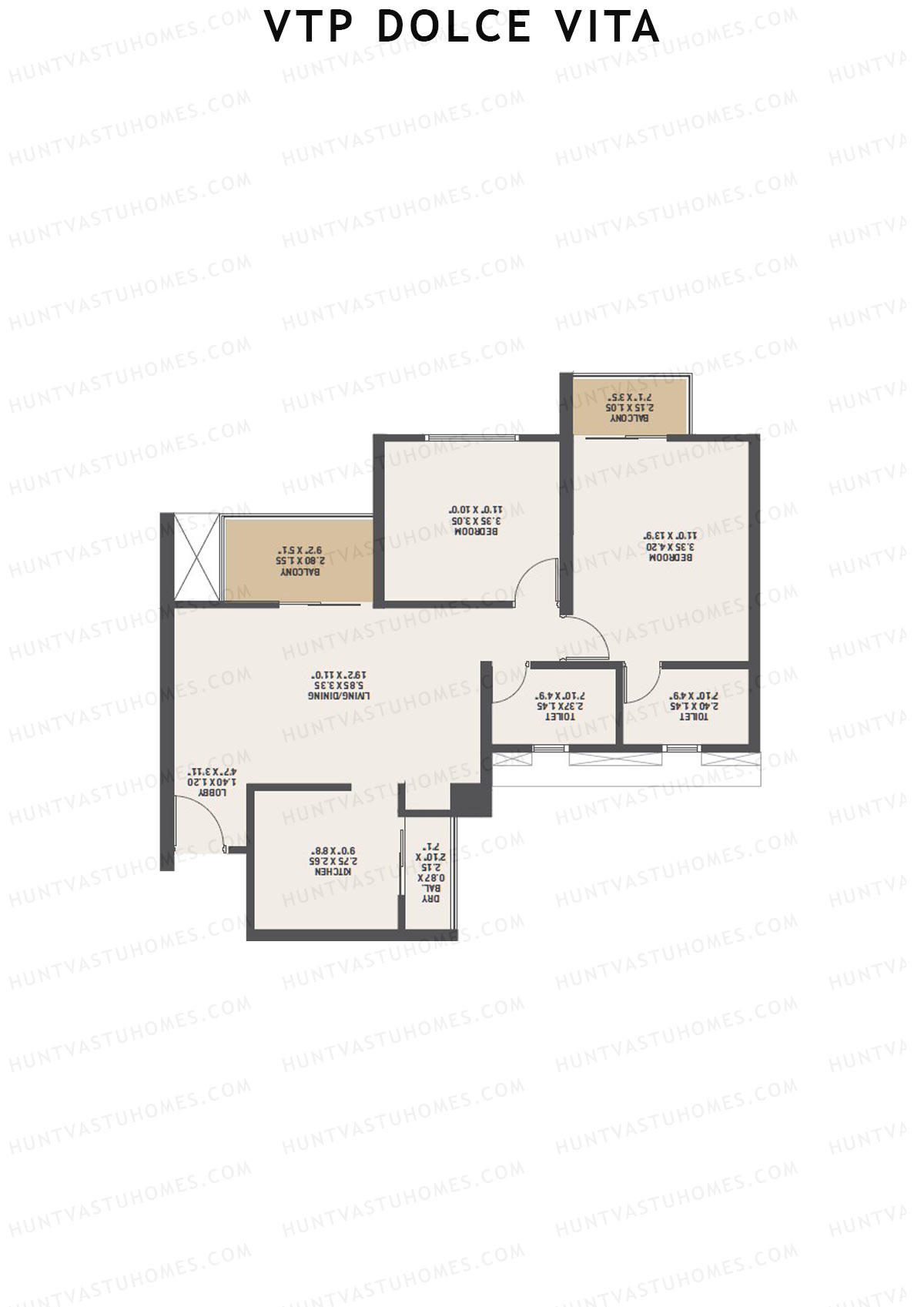 VTP Dolce Vita Tower 7 Unit 3 Floor Plan