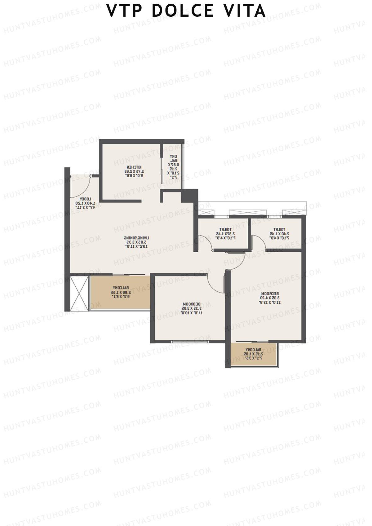 VTP Dolce Vita Tower 7 Unit 4 Floor Plan