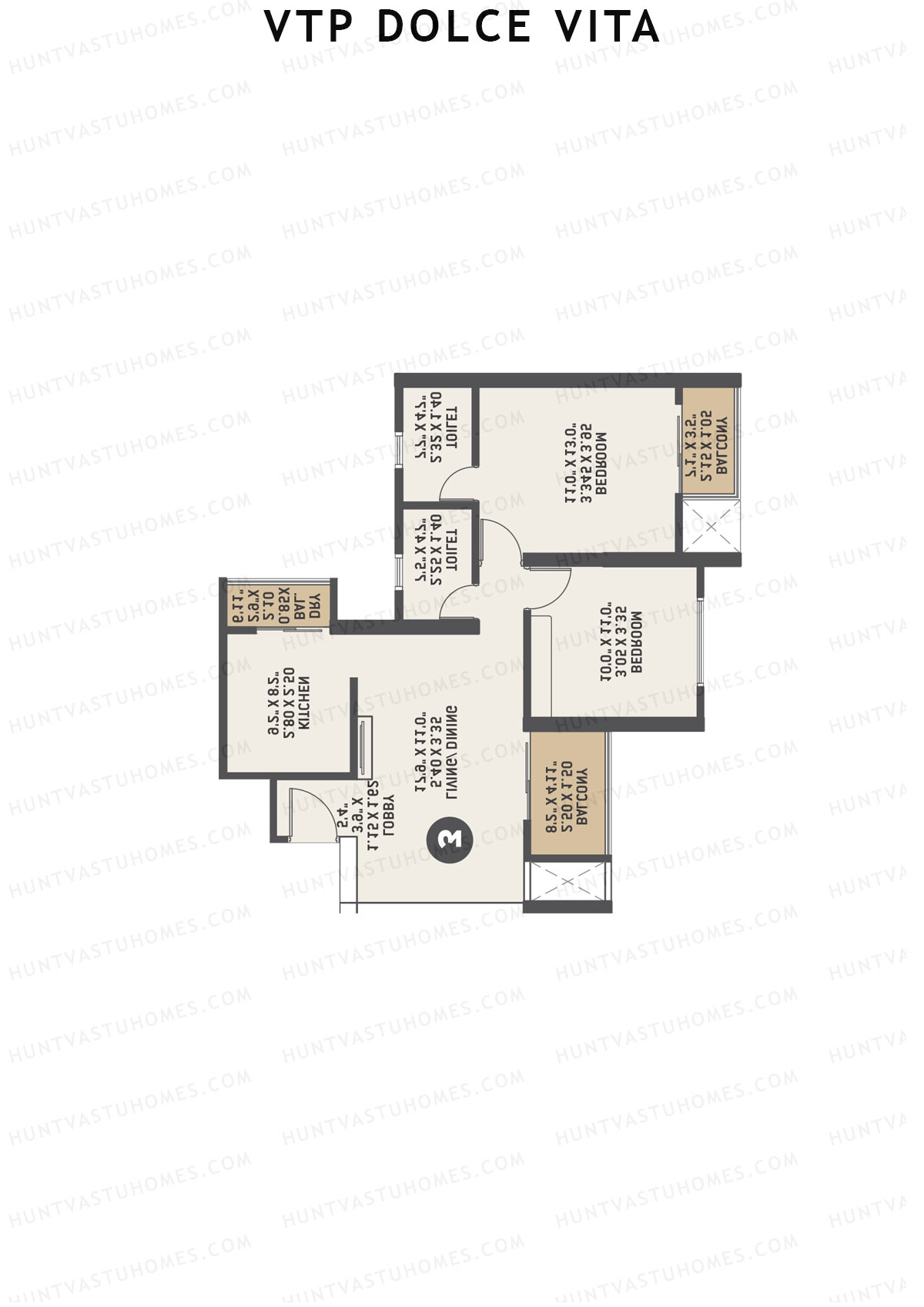 VTP Dolce Vita Tower 8 Unit 4 Floor Plan