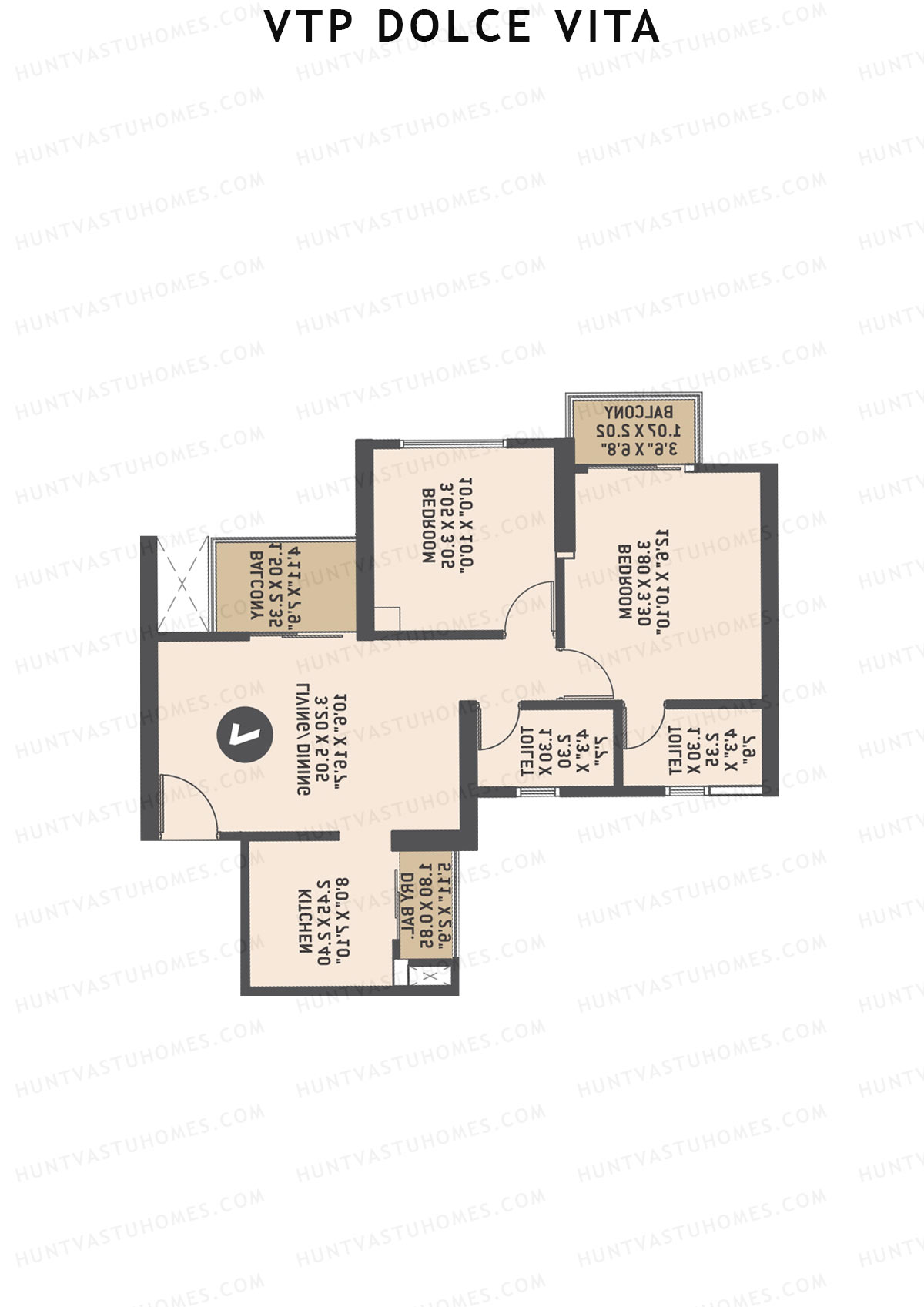 VTP Dolce Vita Tower 8 Unit 6 Floor Plan