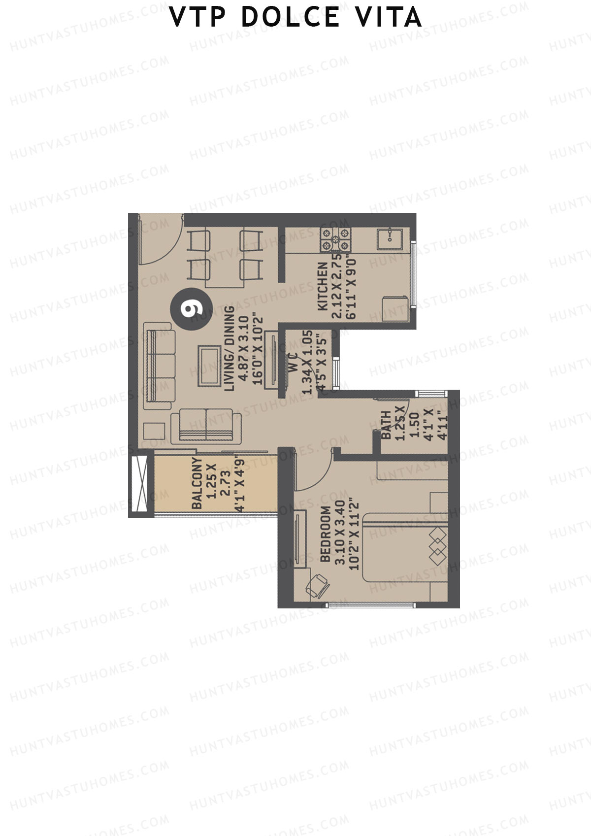 VTP Dolce Vita Tower 8 Unit 9 Floor Plan