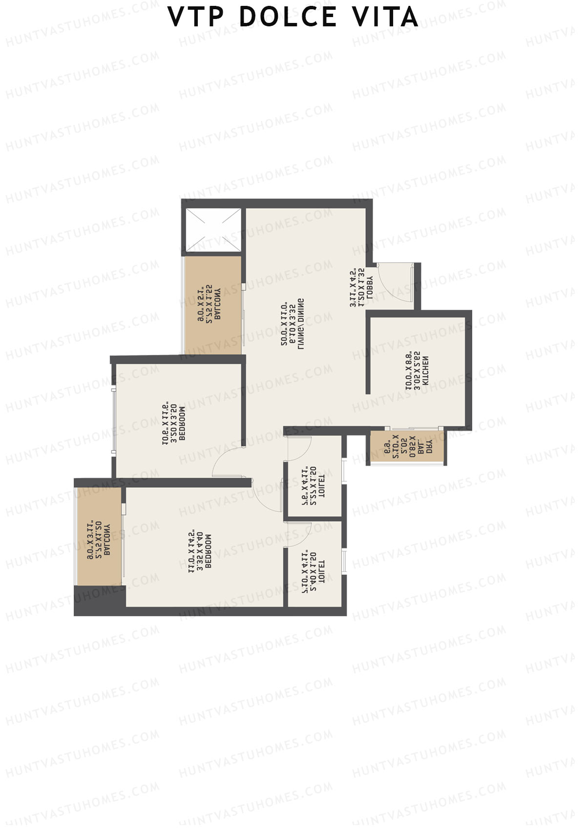VTP Dolce Vita Tower 9 Unit 1 Floor Plan